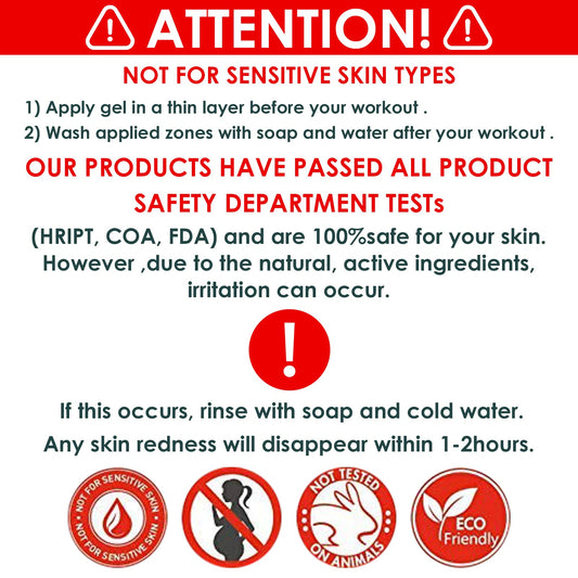 Elitribe Hot Cream Sweat Workout Enhancer Gel - Fat Burning, Cellulite & Firming Body