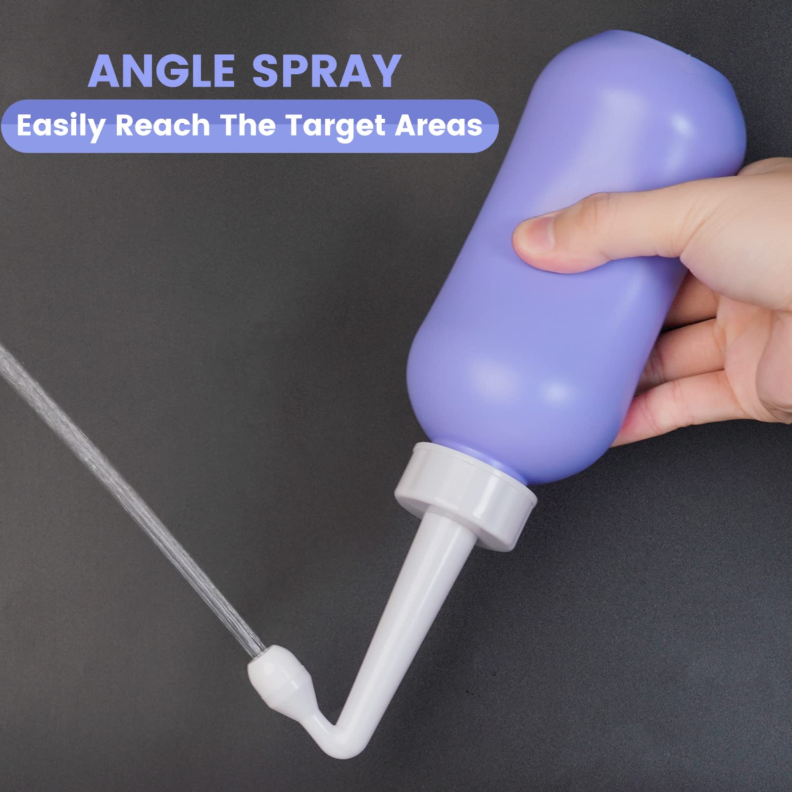 450ml Peri Bottle Postpartum for Feminine Care, 2 Pack Portable Travel Bidet for Toilet, Perineal Bottle VicnKioH