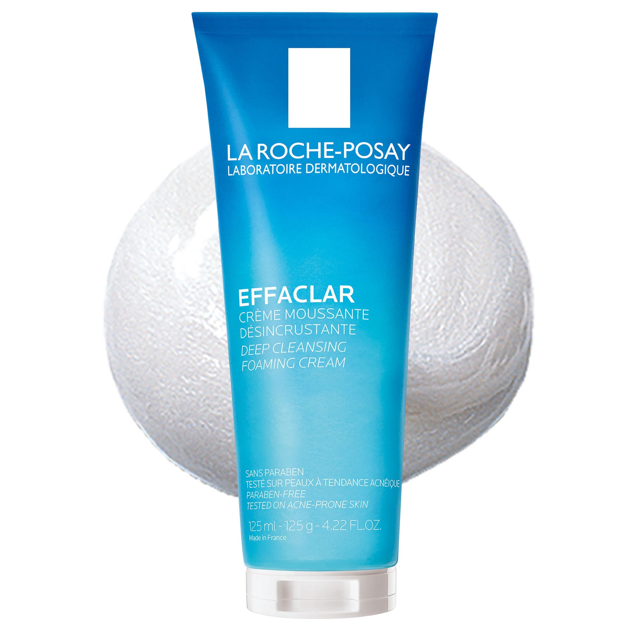 La Roche-Posay Effaclar Deep Cleansing Foaming Facial Cleanser, Cream