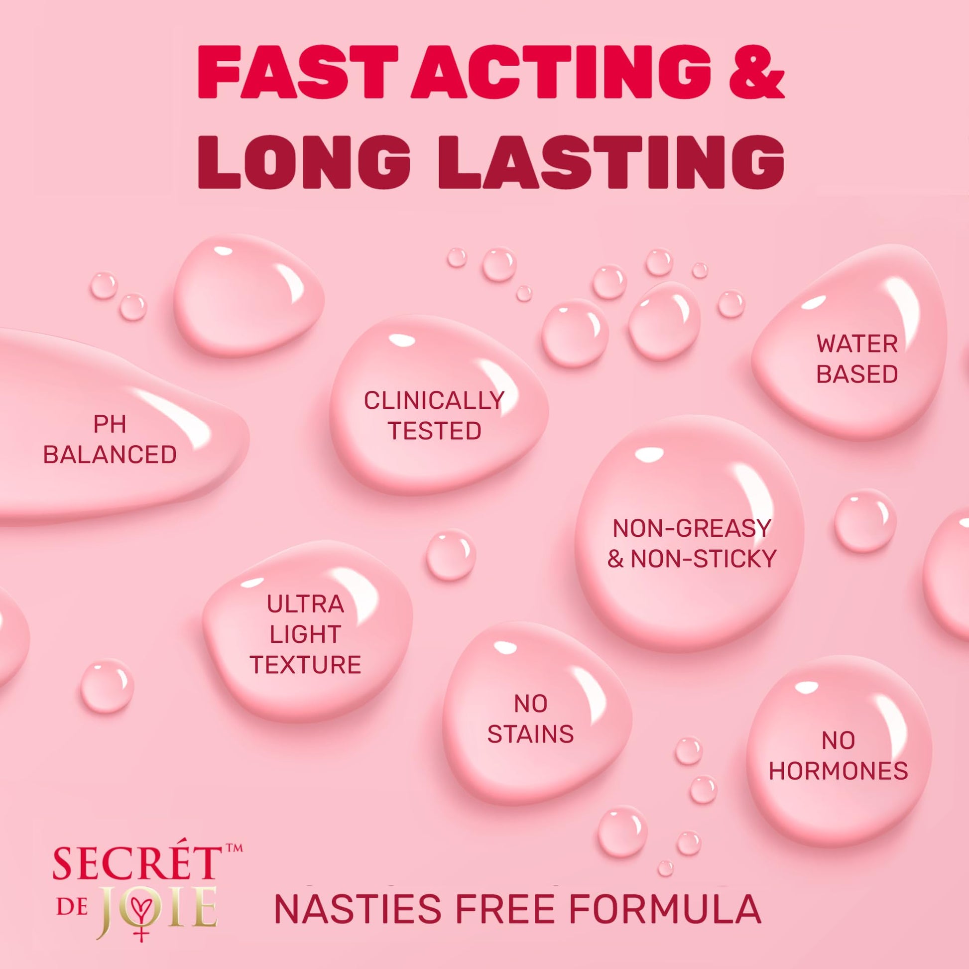 SECRET DE JOIE REVIVE Vaginal Moisturizer for Women - Long-Lasting Dryness & Discomfort Relief SECRET DE JOIE