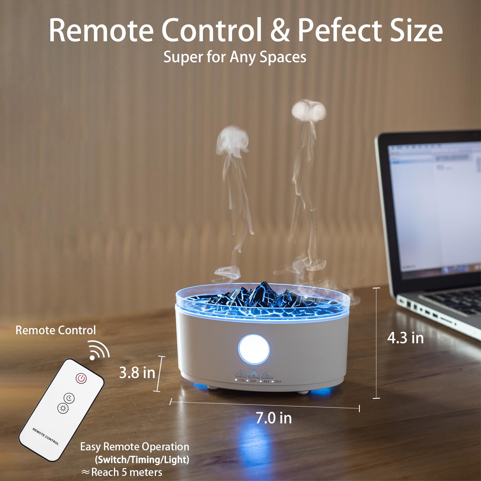 Paxeer Essential Oil Diffuser, 300ml Aromatherapy Diffuser with Remote Control, Auto Shut-Off & Timer Paxeer