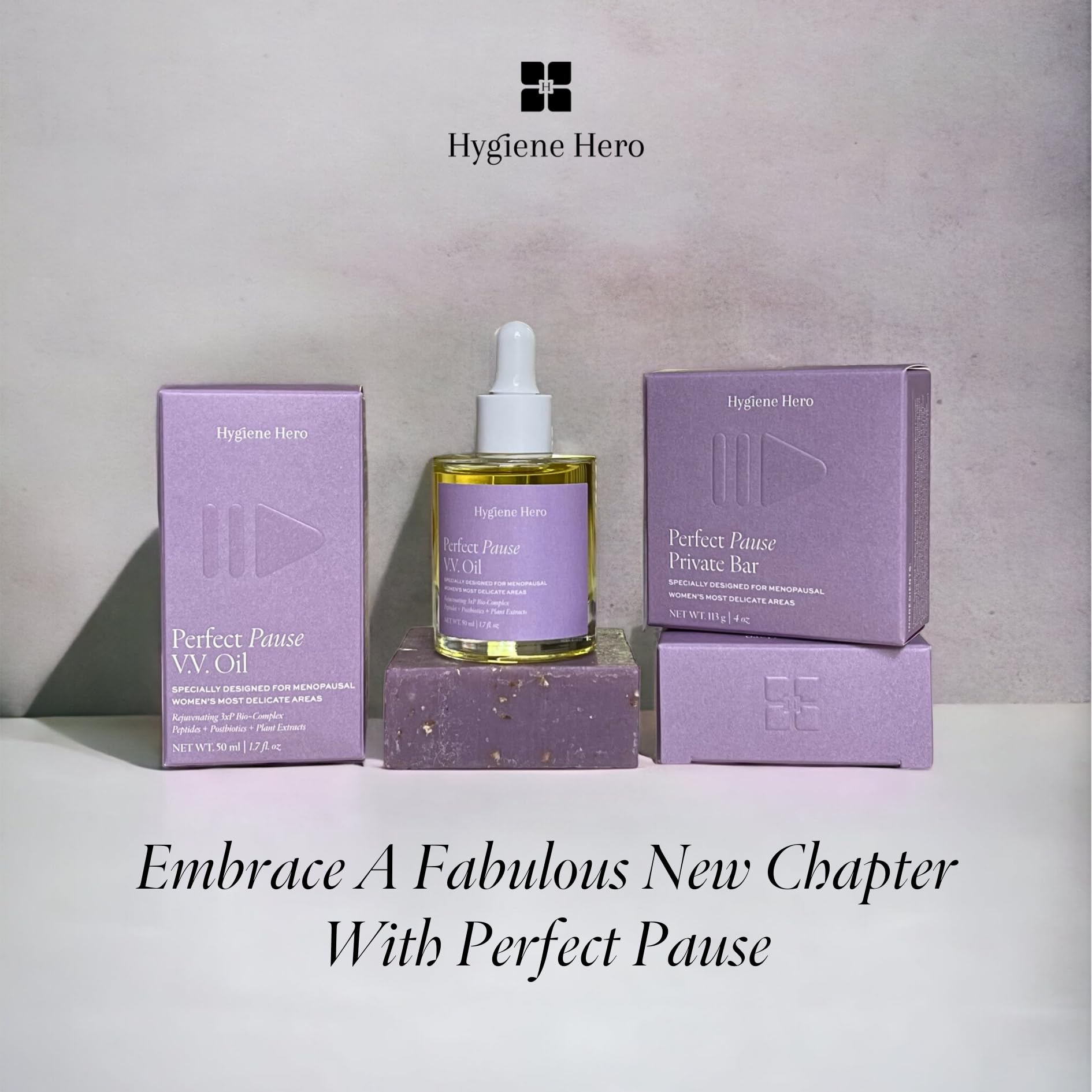 Hygiene Hero Perfect Pause Private Bar - Soap for Menopausal Women | All Natural, Handcrafted, Hygiene Hero