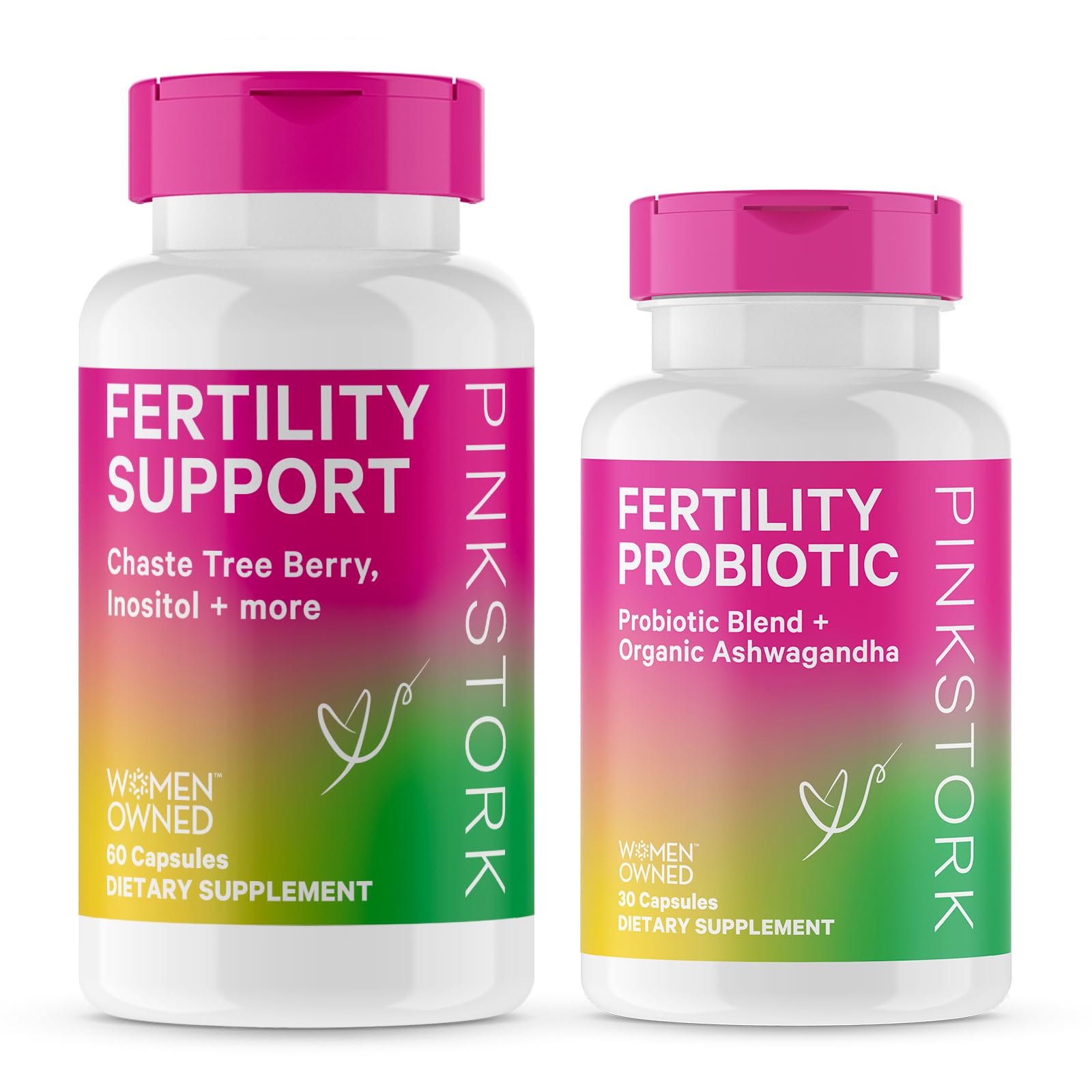 Pink Stork Fertility Supplement for Women and Probiotics for Conception, Support Hormone Balance