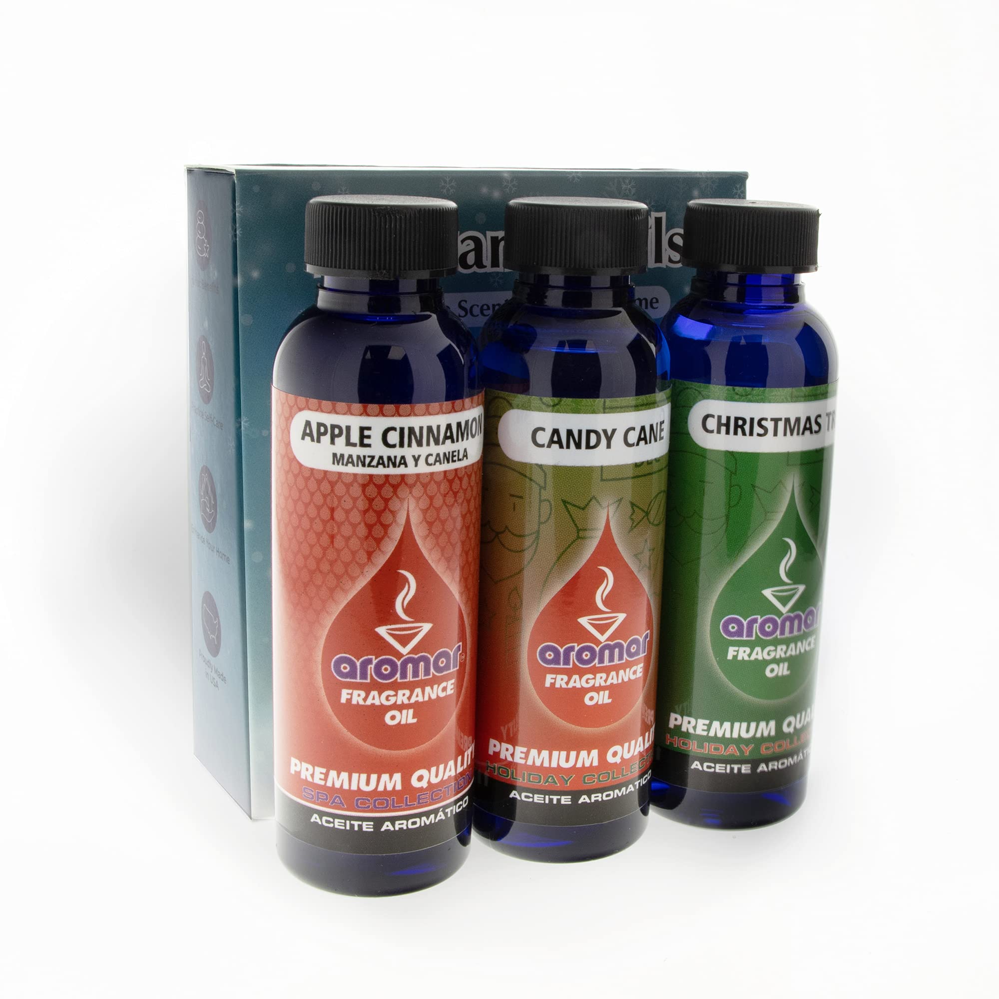 AROMAR Premium Fragrance Oil, 2oz Bottle 3 Pack Long Lasting Aromatic Scent, Fresh and Revitalizing Aromar