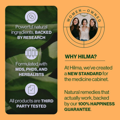 Hilma Daily Pre + Probiotic + Herbs - Support a Healthy Gut While Reducing Gas & Bloating