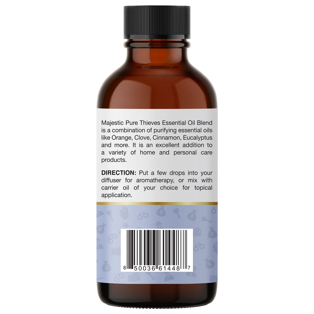 Majestic Pure Thieves Essential Oil Blend | 100% Pure Premium Oil for Uplifting Mood, DIY Products