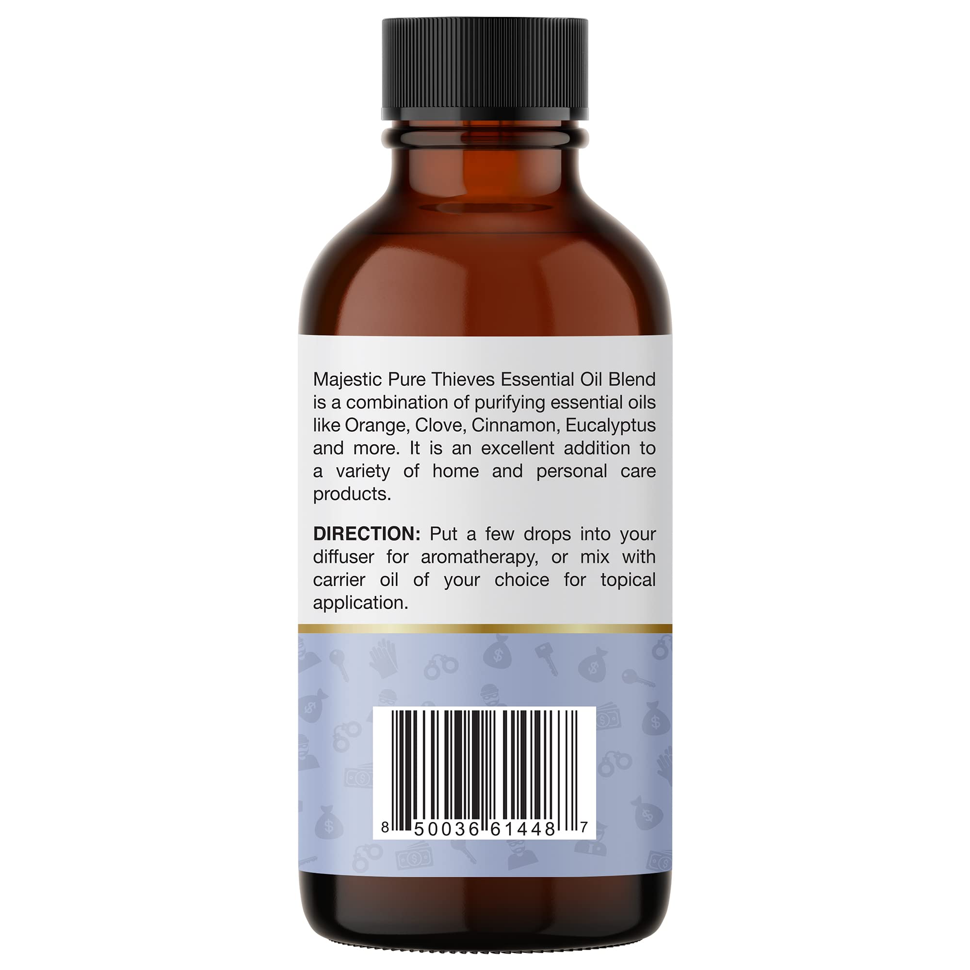 Majestic Pure Thieves Essential Oil Blend | 100% Pure Premium Oil for Uplifting Mood, DIY Products MAJESTIC PURE