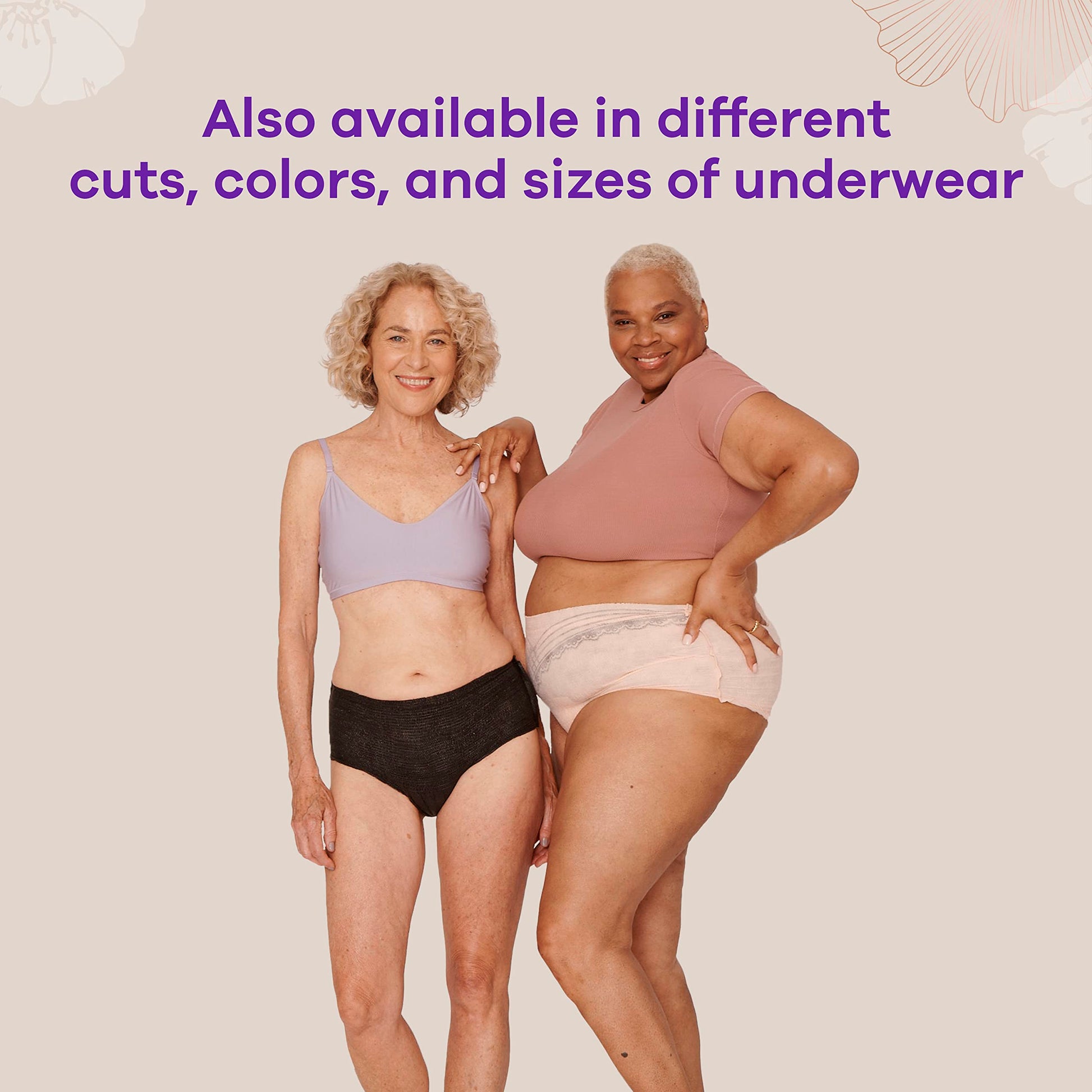Always Discreet Boutique Adult Incontinence & Postpartum Liners For Women, Size 2, Very Light Always Discreet