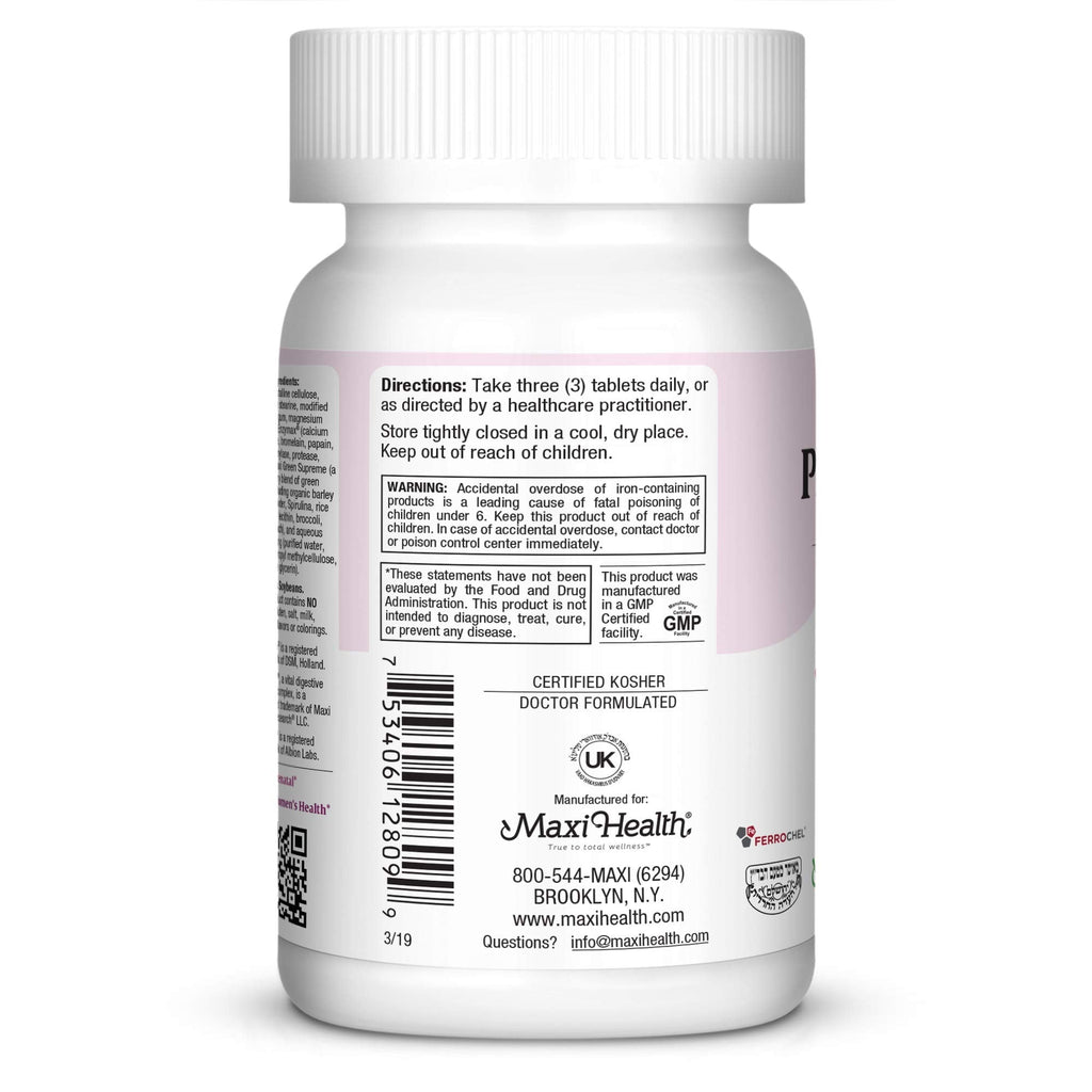 Maxi Health, Maxi Prenatal, 90 Count (Pack of 1)