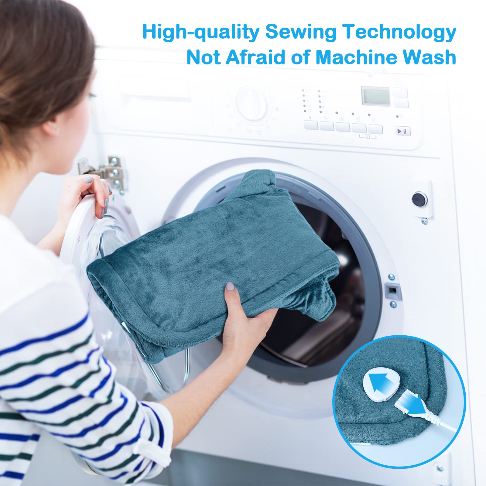 NIUONSIX Heating Pad for Neck and Shoulders 2lb Weighted Neck Heating Pad for Pain NIUONSIX