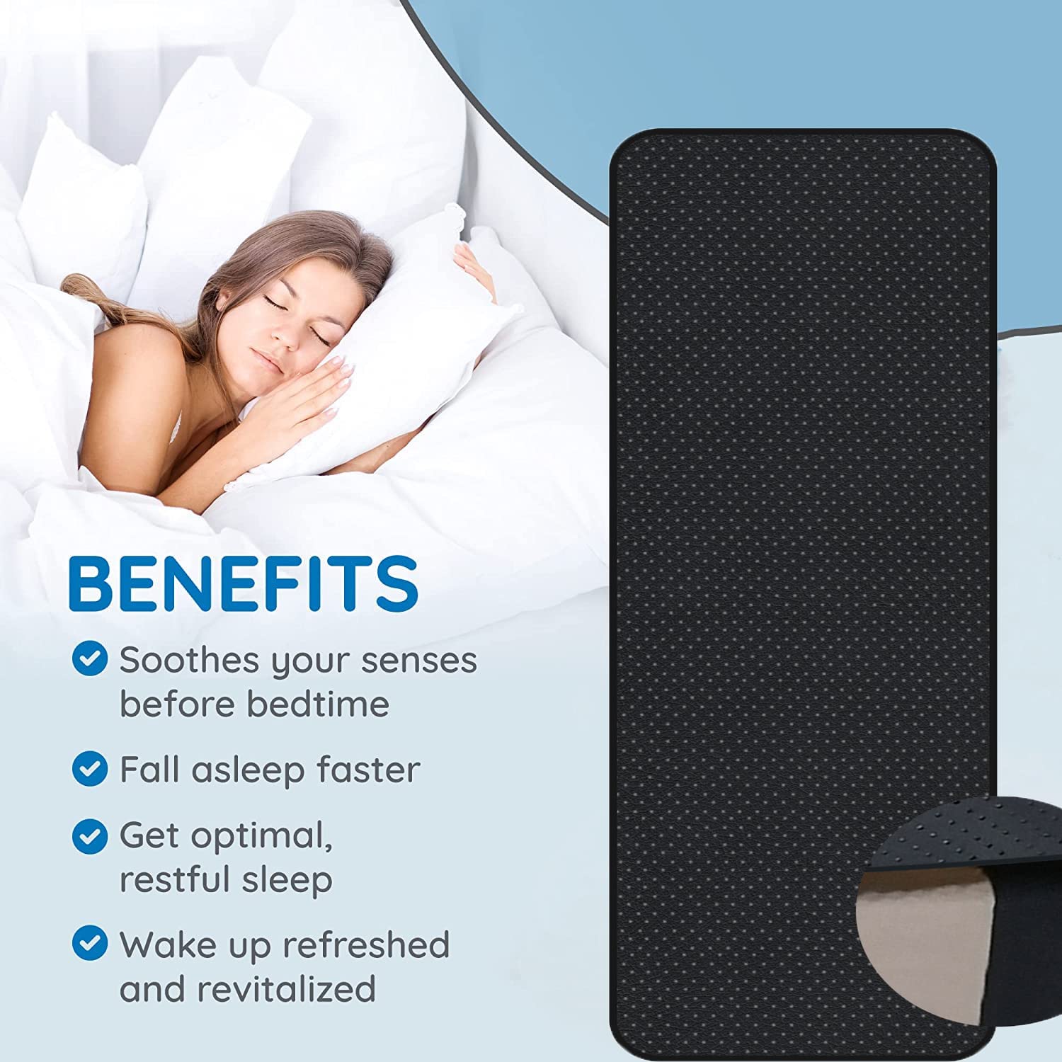 Grounding Mat, Grounding Mattress Cover Pad Grounding Mats Earth Connected Conductive Carbon Alfredx