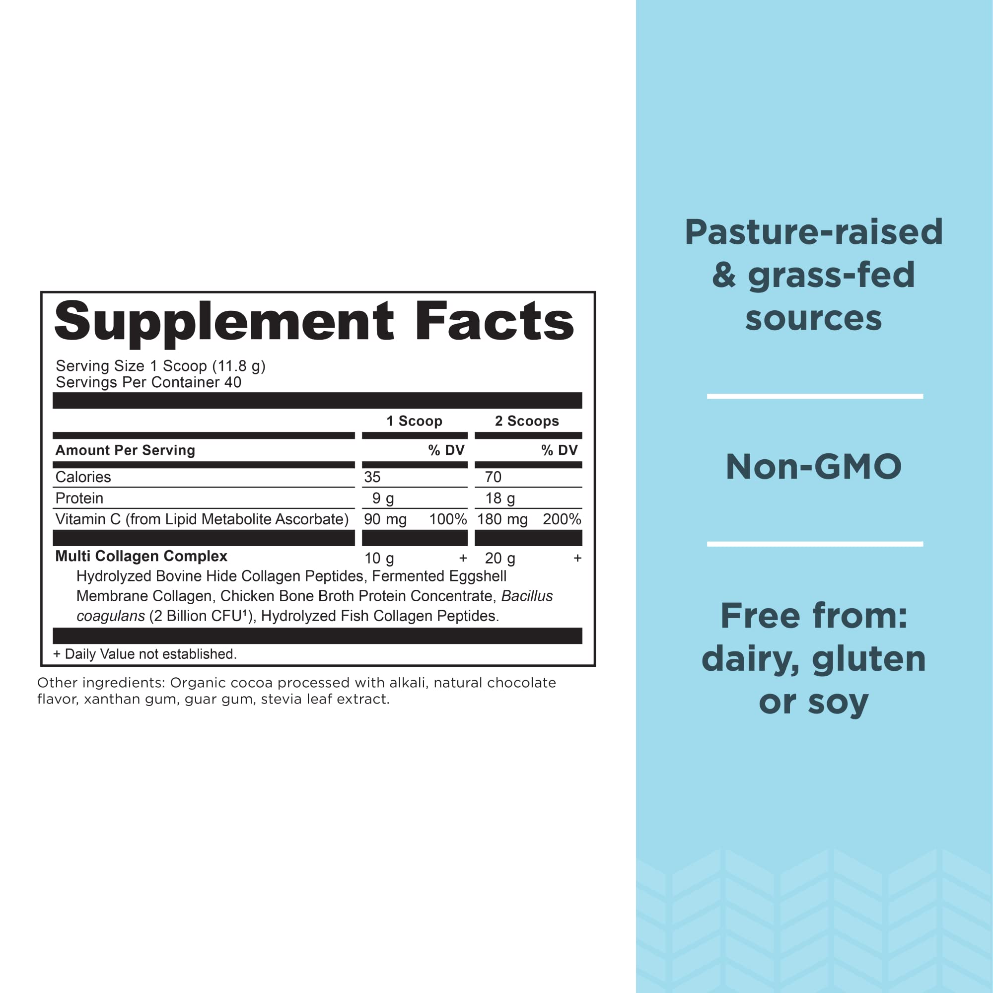 Ancient Nutrition Collagen Powder Protein, Multi Collagen Chocolate Protein Powder Ancient Nutrition