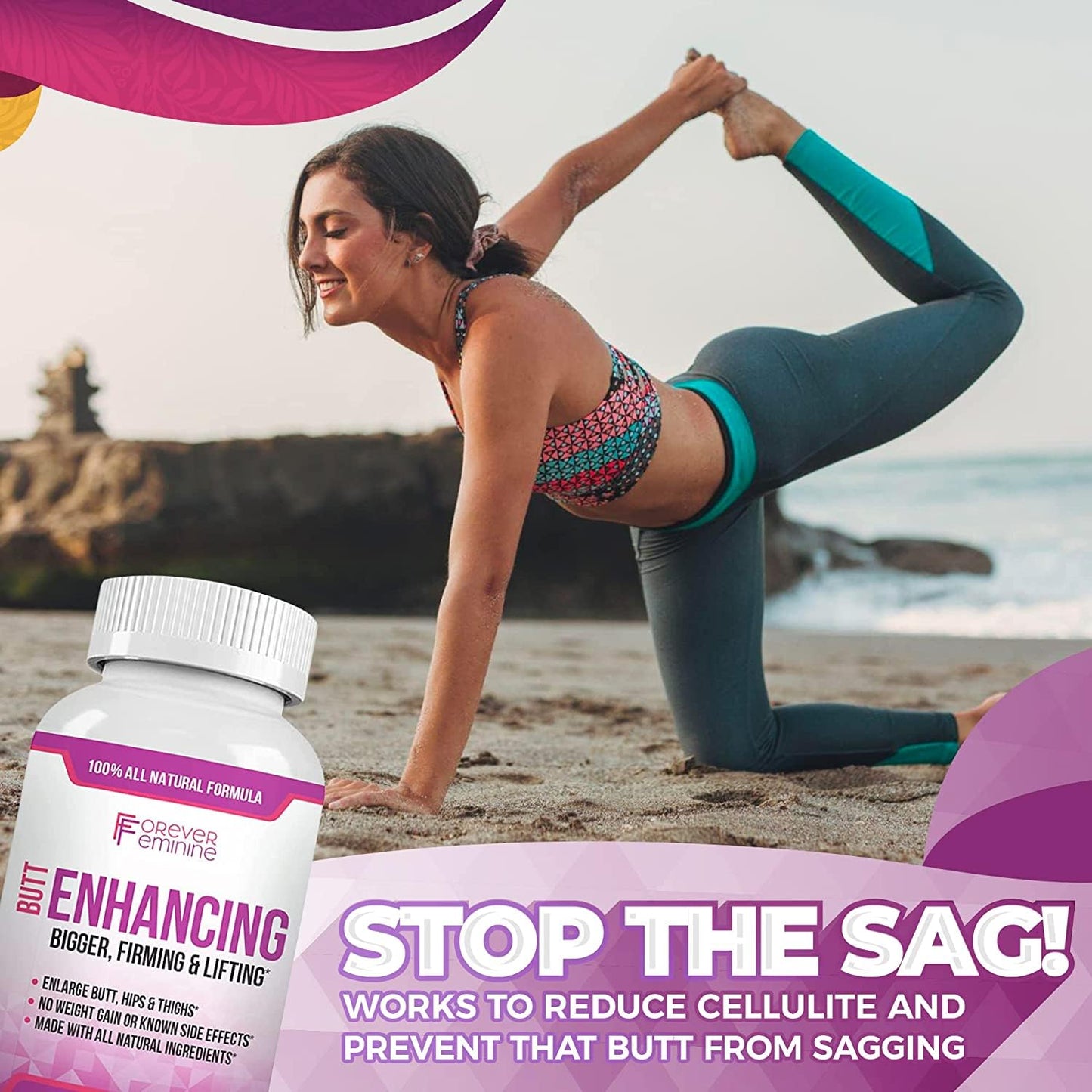 Forever Feminine Premium Butt Enhancement Pills - Booty Enlargement Pills - Shape