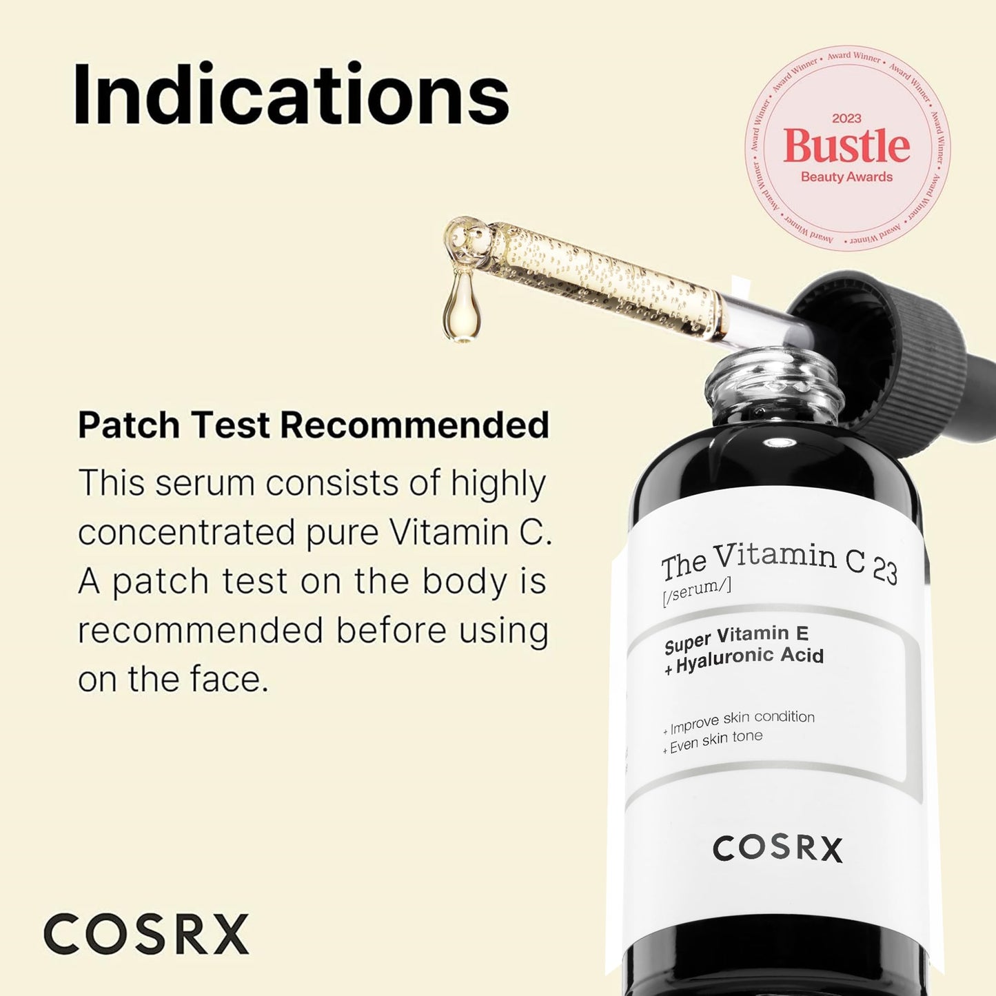 COSRX Pure Vitamin C Serum with Vitamin E & Hyaluronic Acid, Brightening