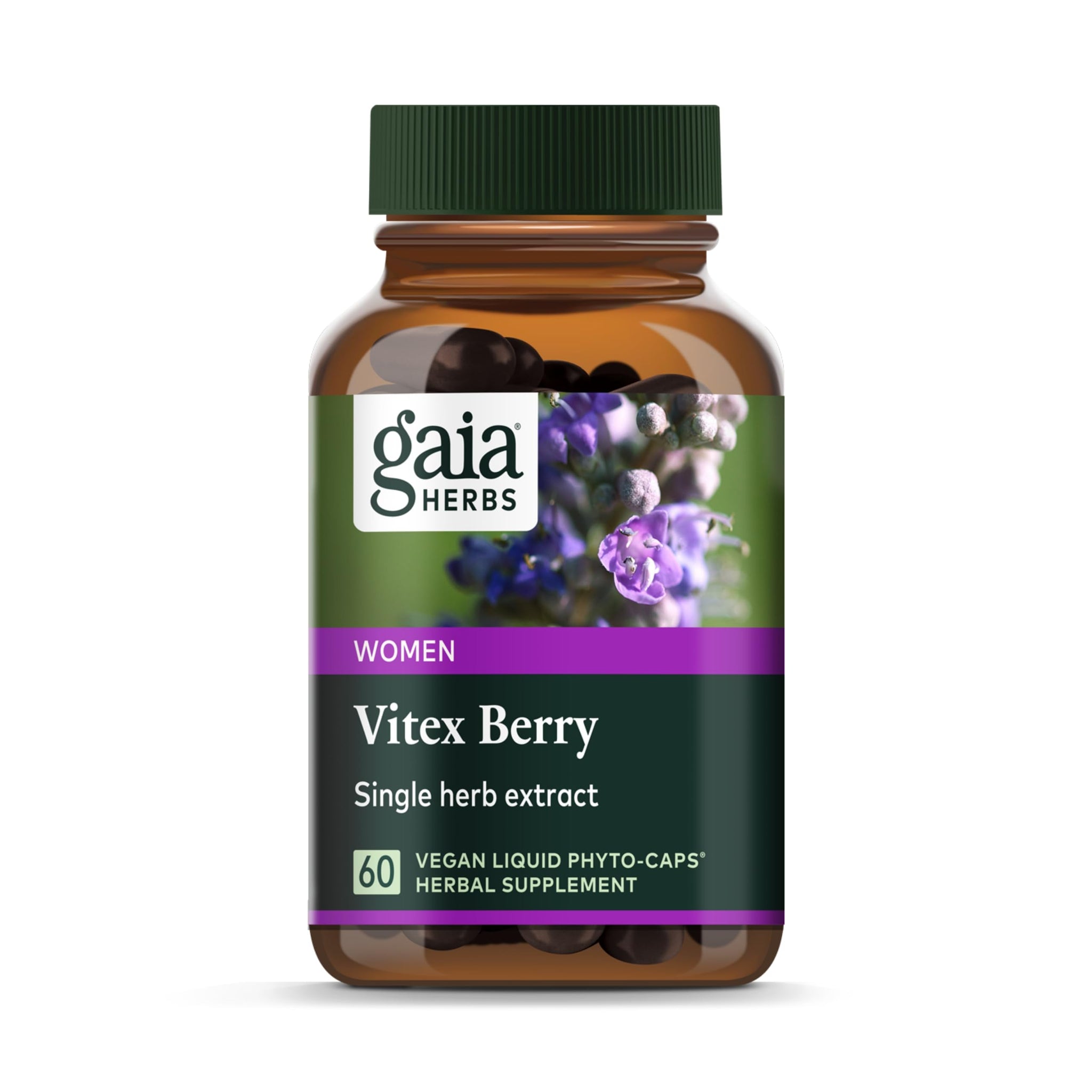 Gaia Herbs Vitex Berry (Chaste Tree) - Supports Hormone Balance & Fertility Gaia Herbs