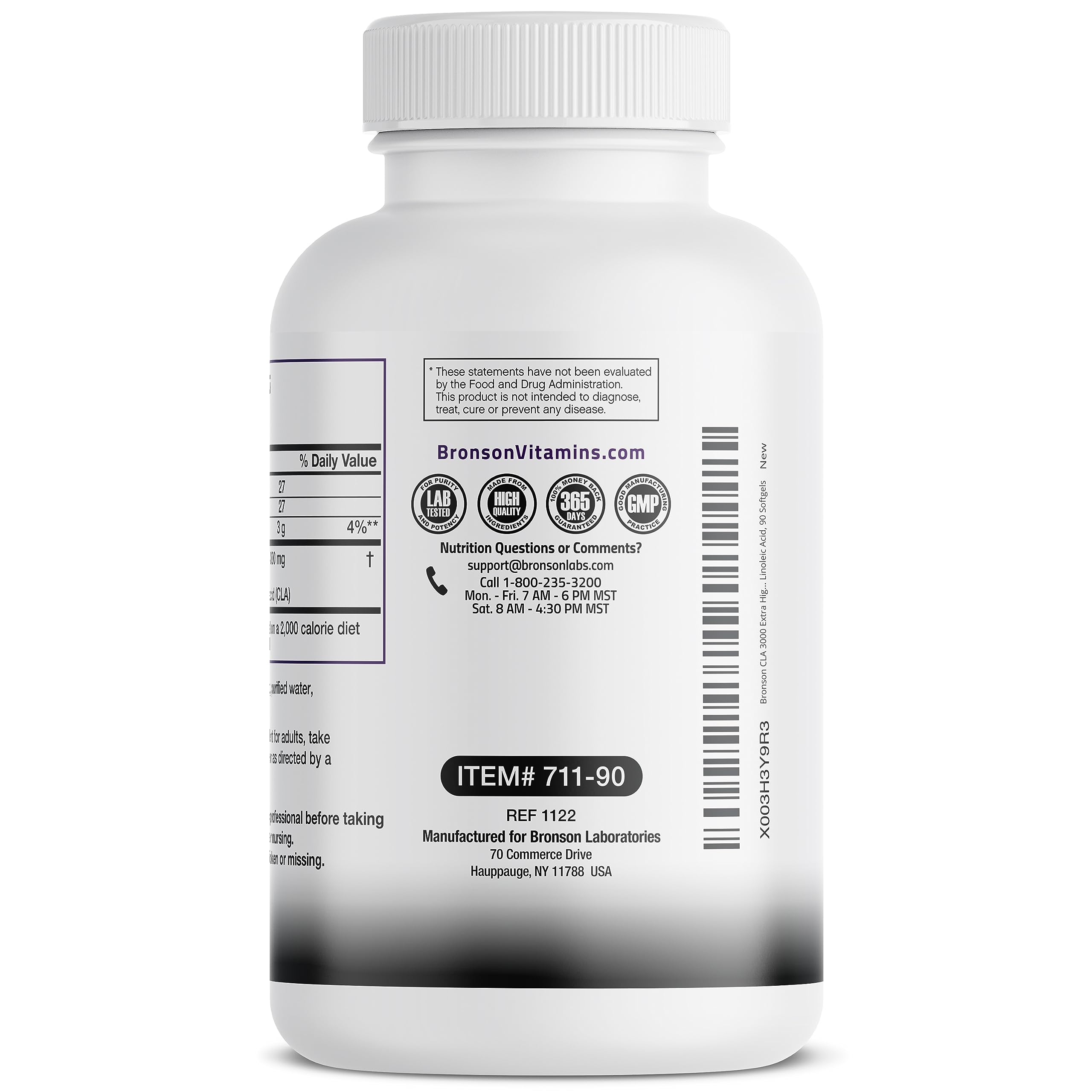 Bronson CLA 3000 Extra High Potency Supports Healthy Weight Managem