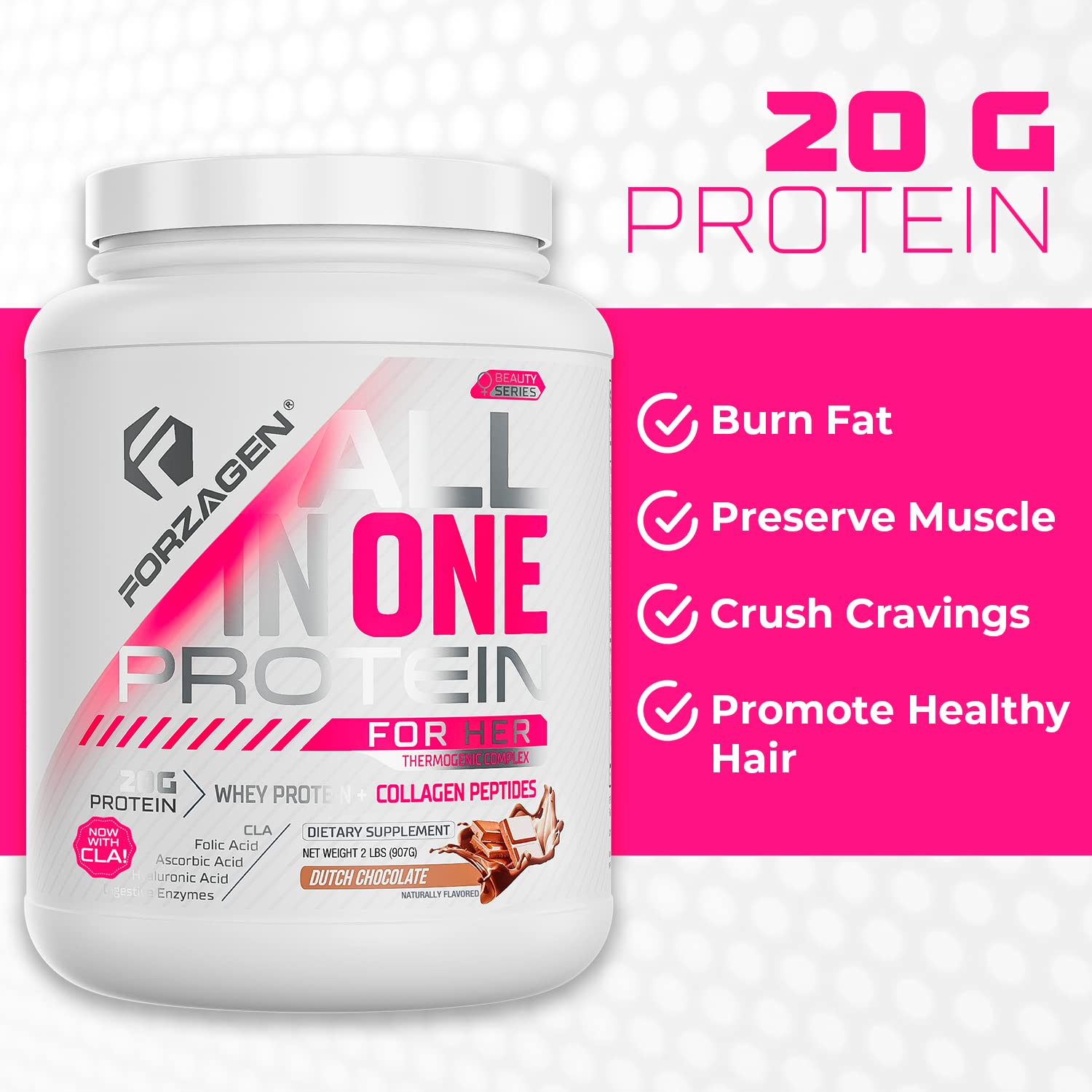 Forzagen Protein Powder for Women - Protein Shake With Collagen Powder for Women Forzagen