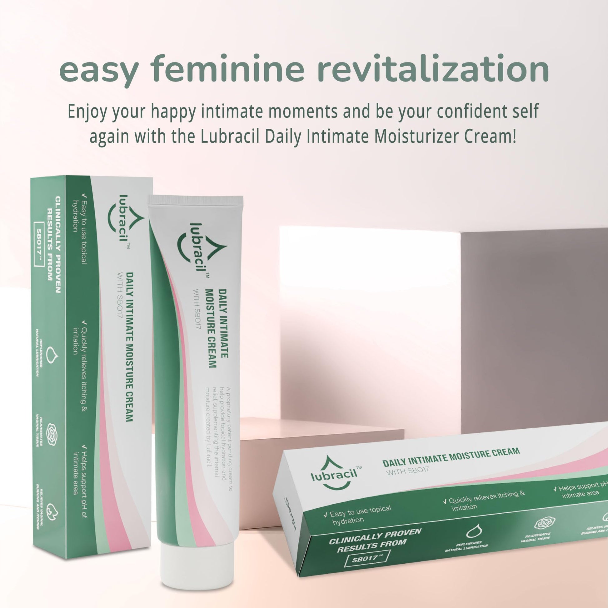 Lubracil - Topical Vulva Cream - Daily Care Moisturizer Helping with Vaginal Dryness, Burning Lubracil