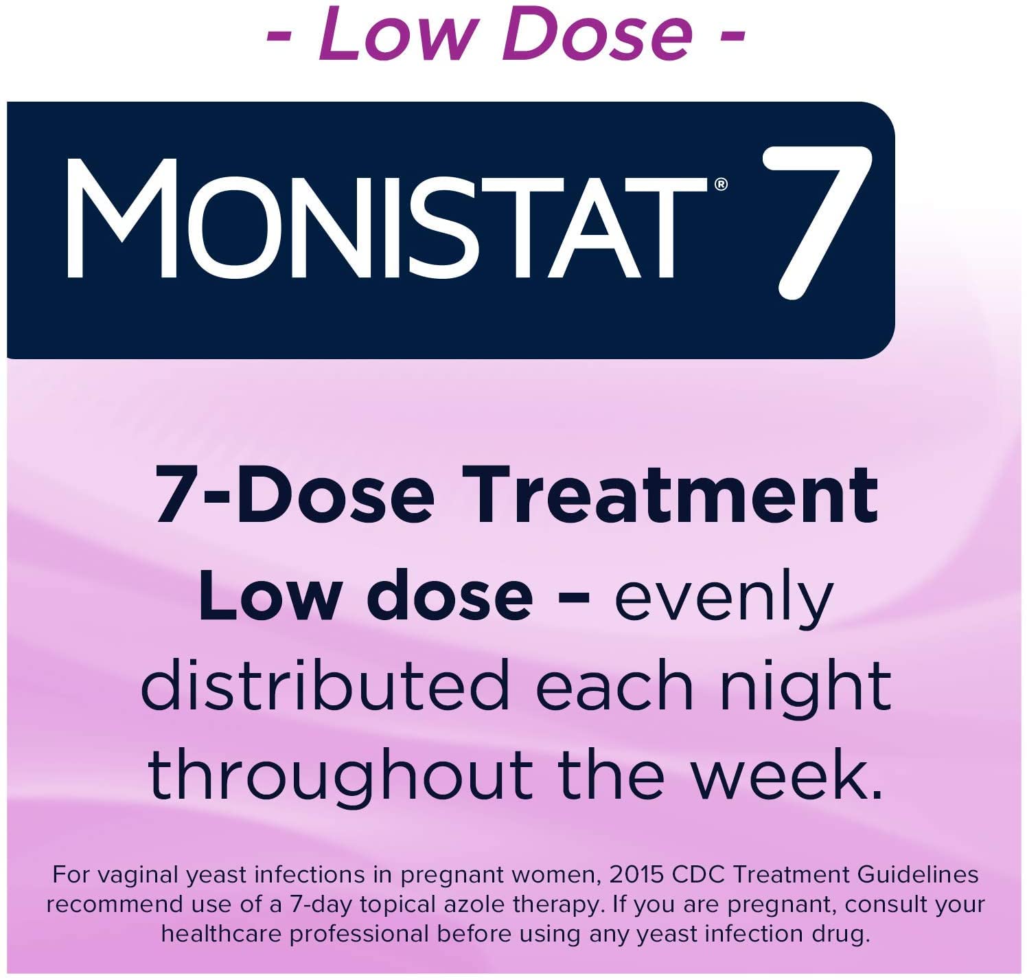MONISTAT 7-Dose Infection Treatment, 7 Disposable Applicators & 1 Cream Tube (Pack of 1) Monistat