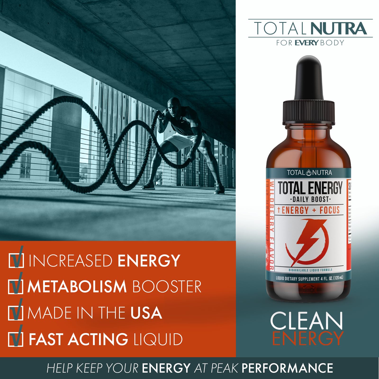 Extra Strength Vitamin B Complex Drops- B Vitamins B12, B6, B3- Vegan and Non GMO Total Nutra