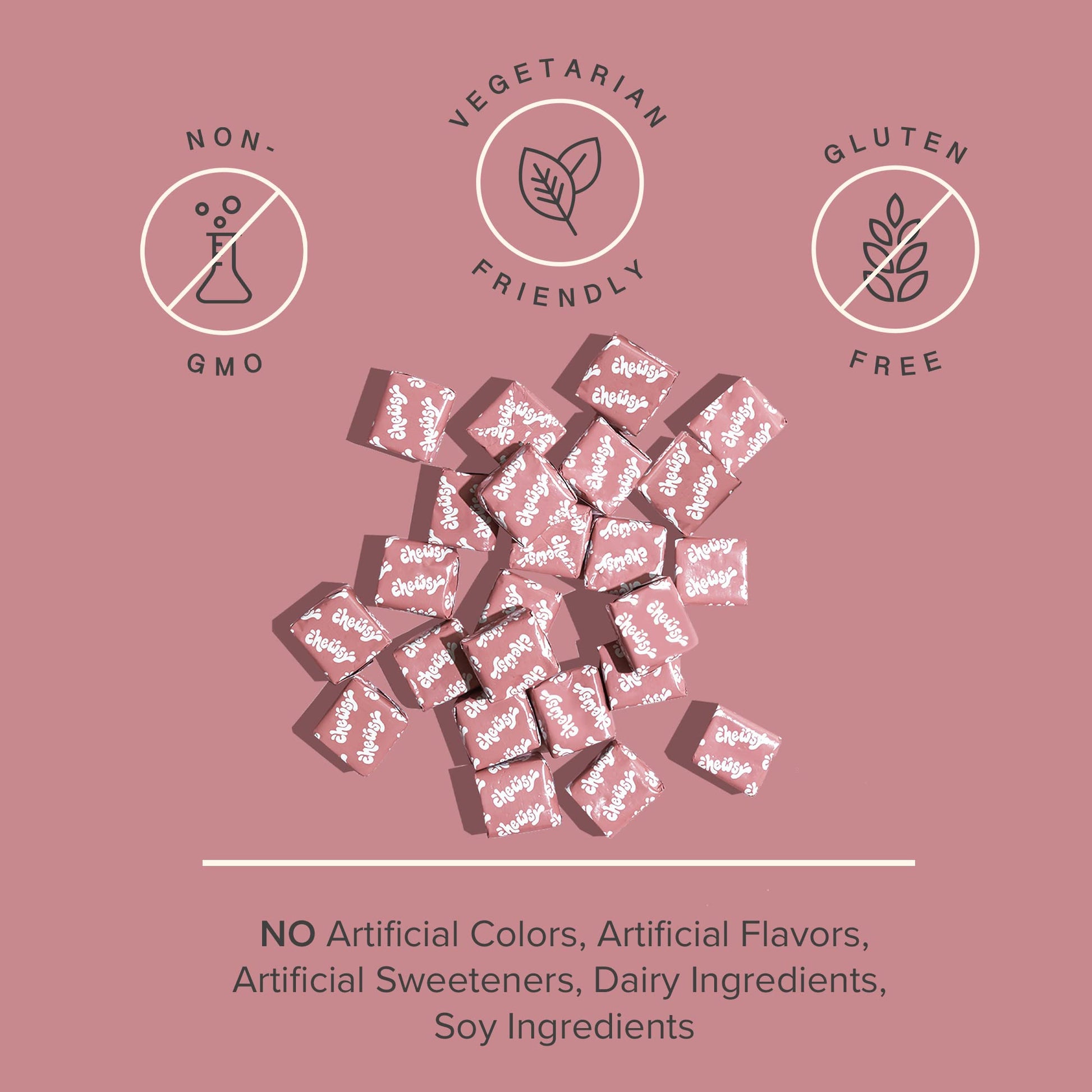 Chewsy Women's Multivitamin Chews, Immune & Energy Support, Vitamins C, B12, A, D, E CHEWSY