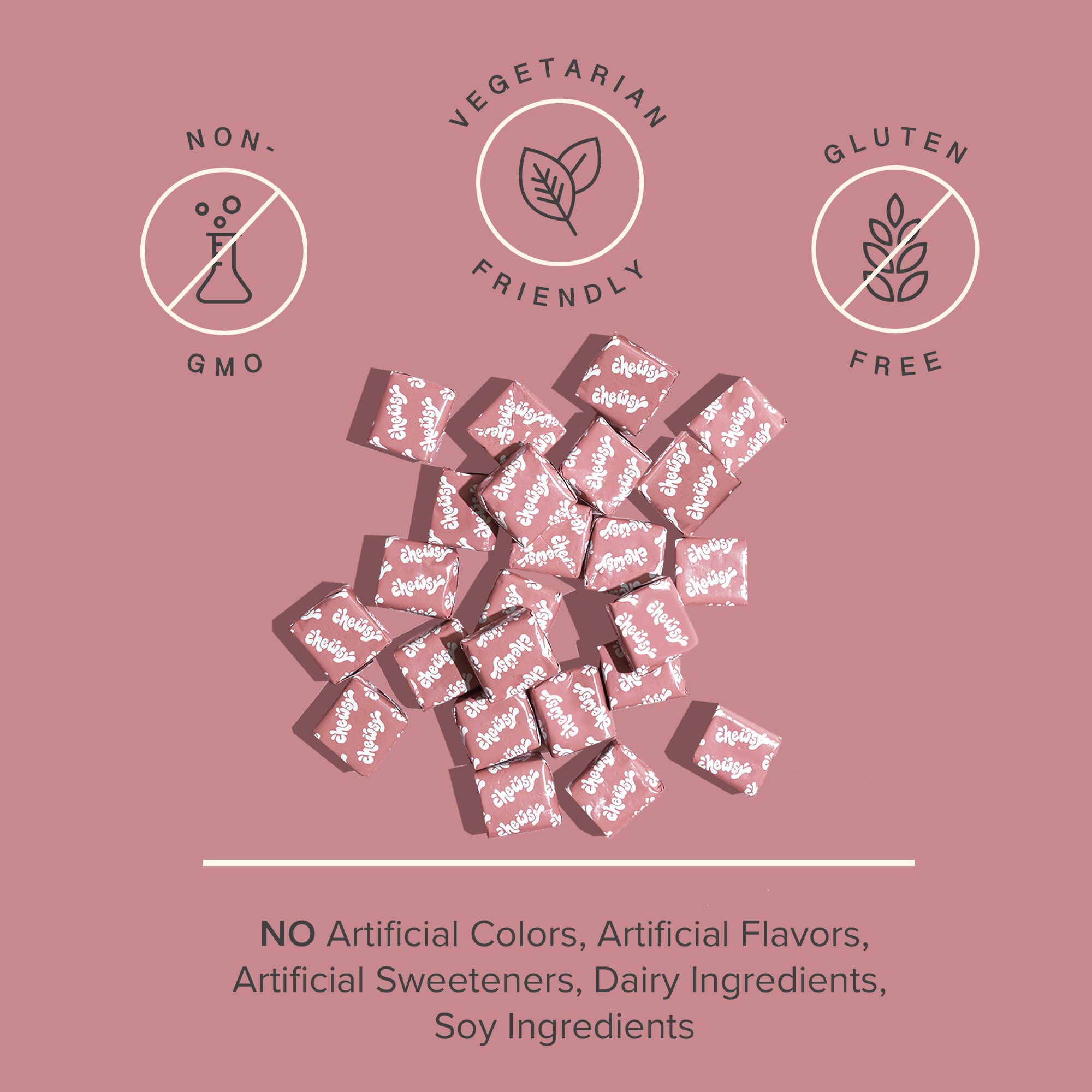 Chewsy Women's Multivitamin Chews, Immune & Energy Support, Vitamins C, B12, A, D, E CHEWSY