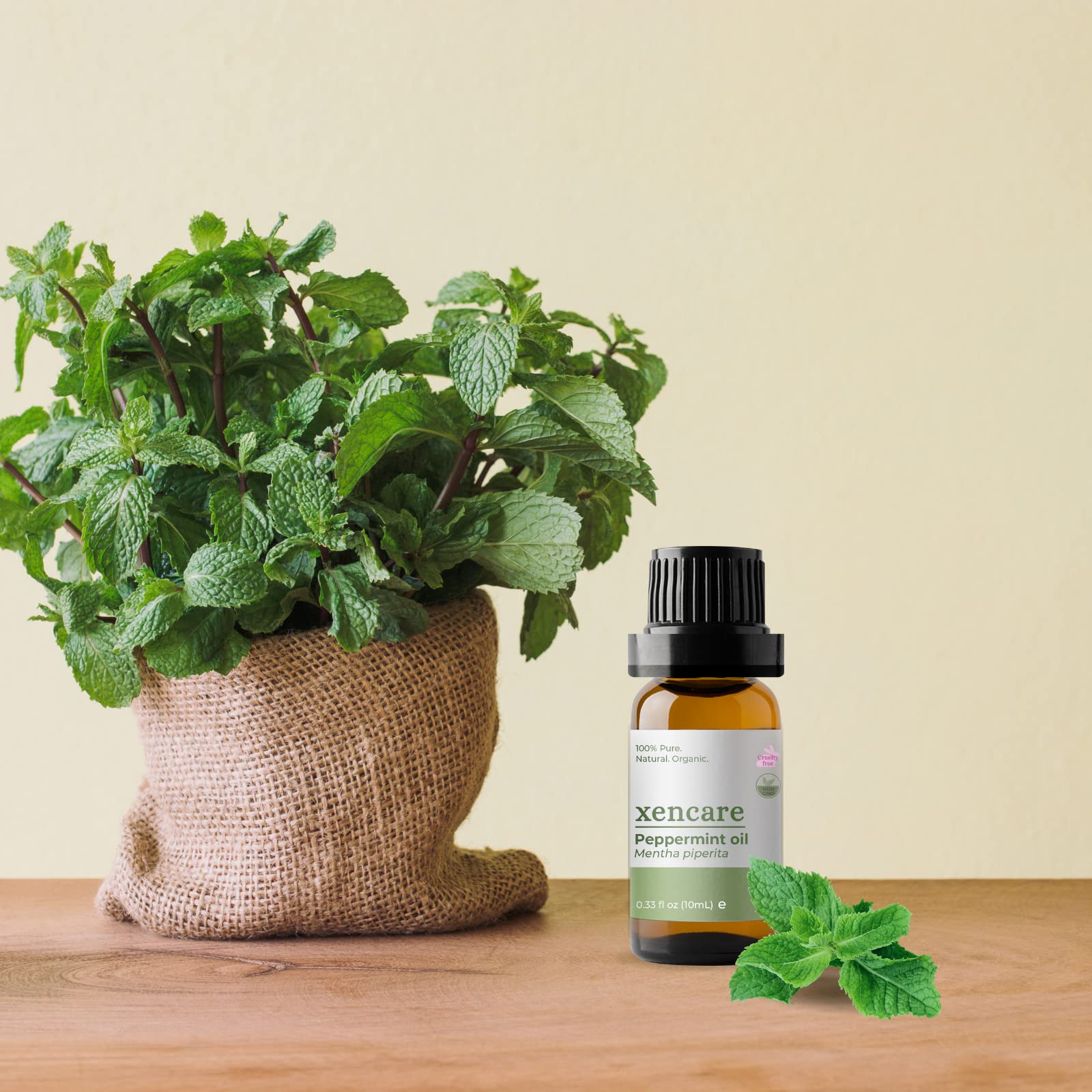 xencare Peppermint USDA Organic Food Grade Essential Oil | 100% Pure Natural Undiluted XenCare