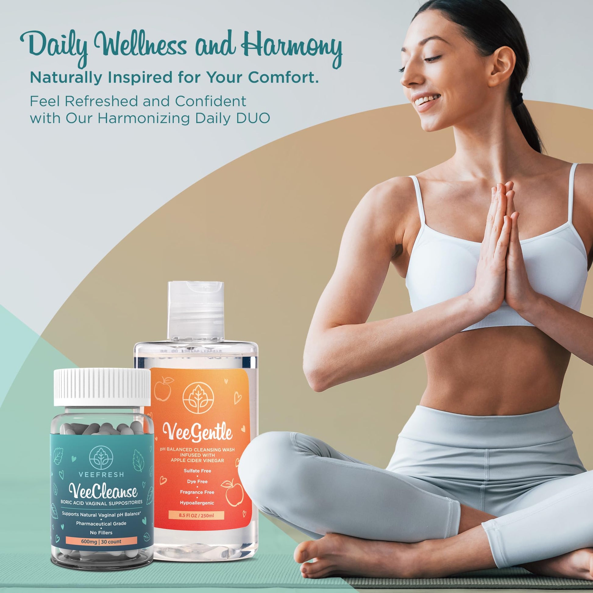 VeePower Lite - Vaginal Health Bundle - Control and Prevent Vaginal Odor - Includes VeeGentle VeeFresh