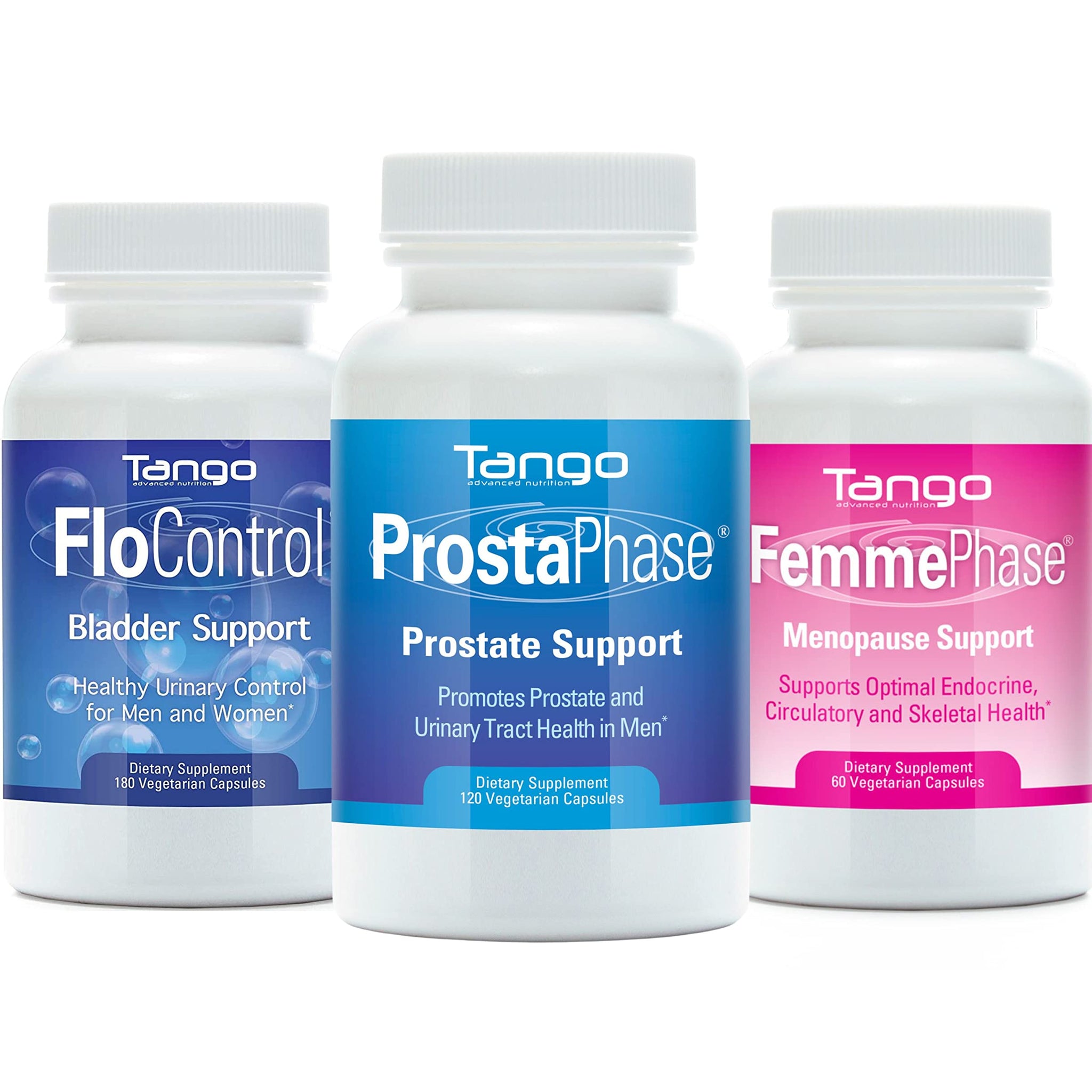 FloControl Natural Herbal Bladder Support Supplement and FemmePhase Advanced Menopause