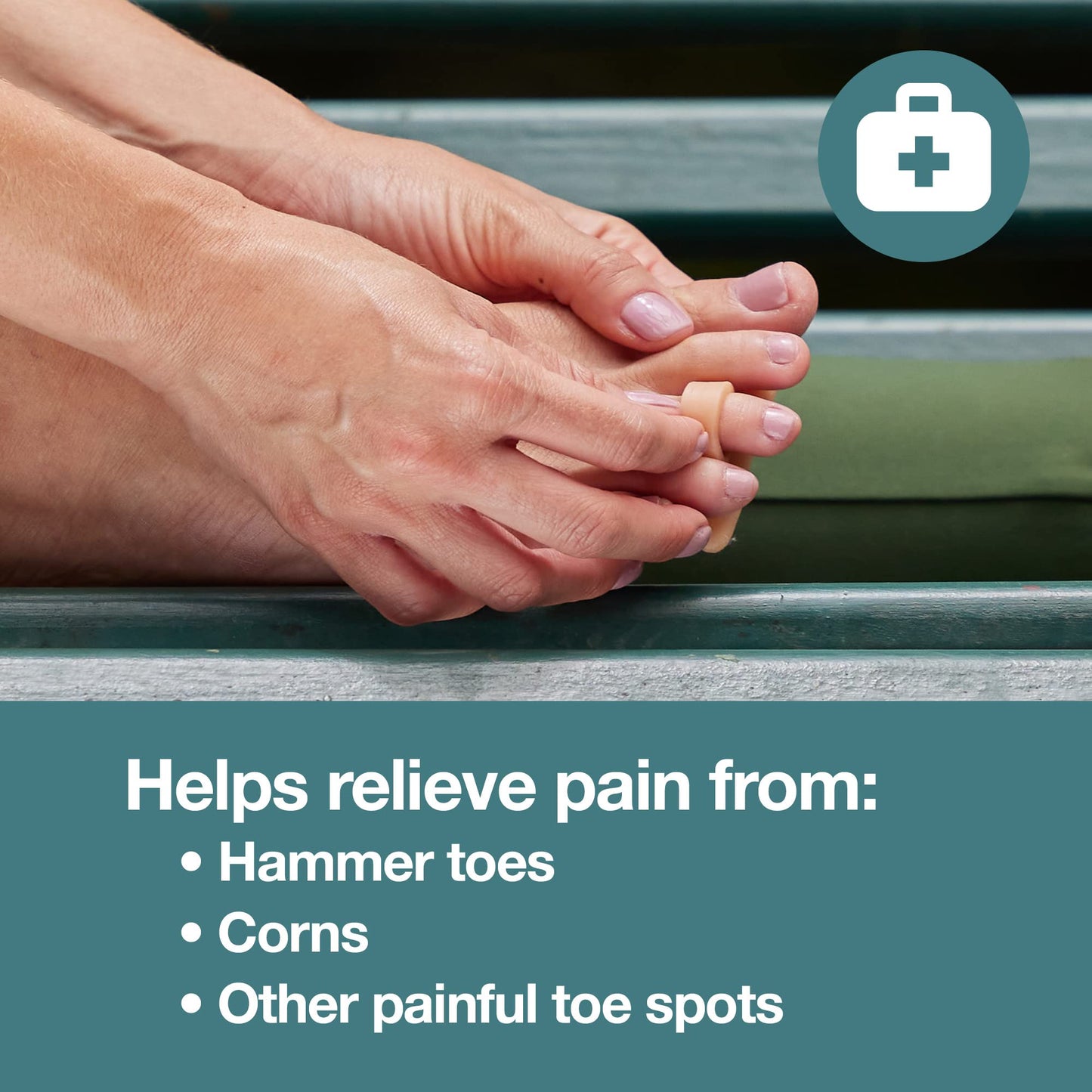 ZenToes Hammer Toe Straightener and Corrector 4 Pack Crests Relieve Foot