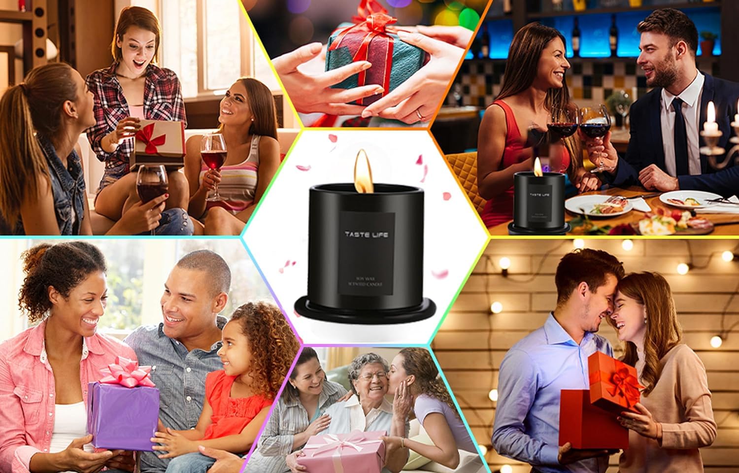 CELBERENA Scented Candles, Soy Candles for Home Scented, Lavender Vanilla Candles - Aromatherapy Candles CELBERENA