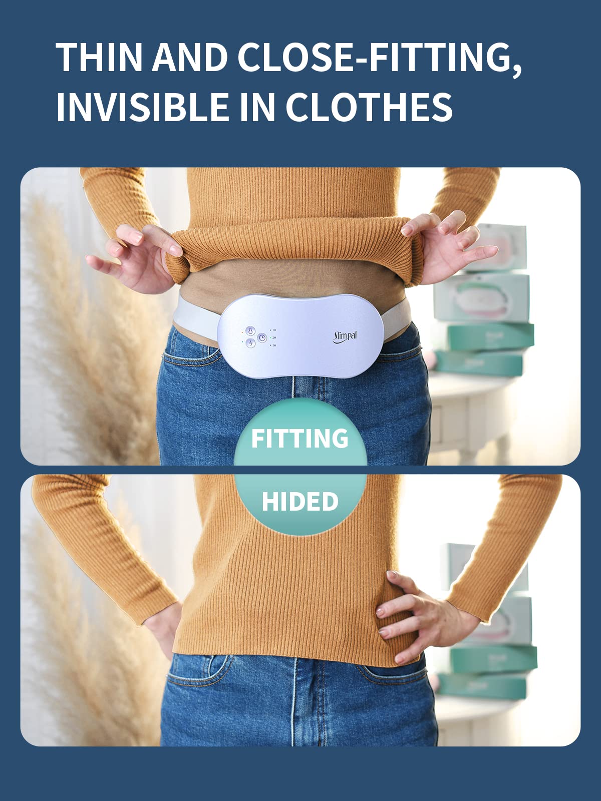 Slimpal Period Heating Pad for Cramps, FSA HSA Eligible Approved, Portable Heat Pad Slimpal