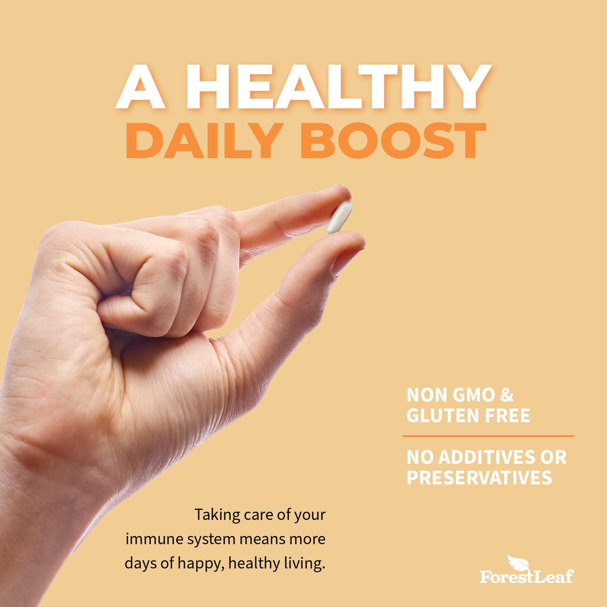 ForestLeaf - Vitamin D3 IU Weekly Supplement - Vitamin D Capsules