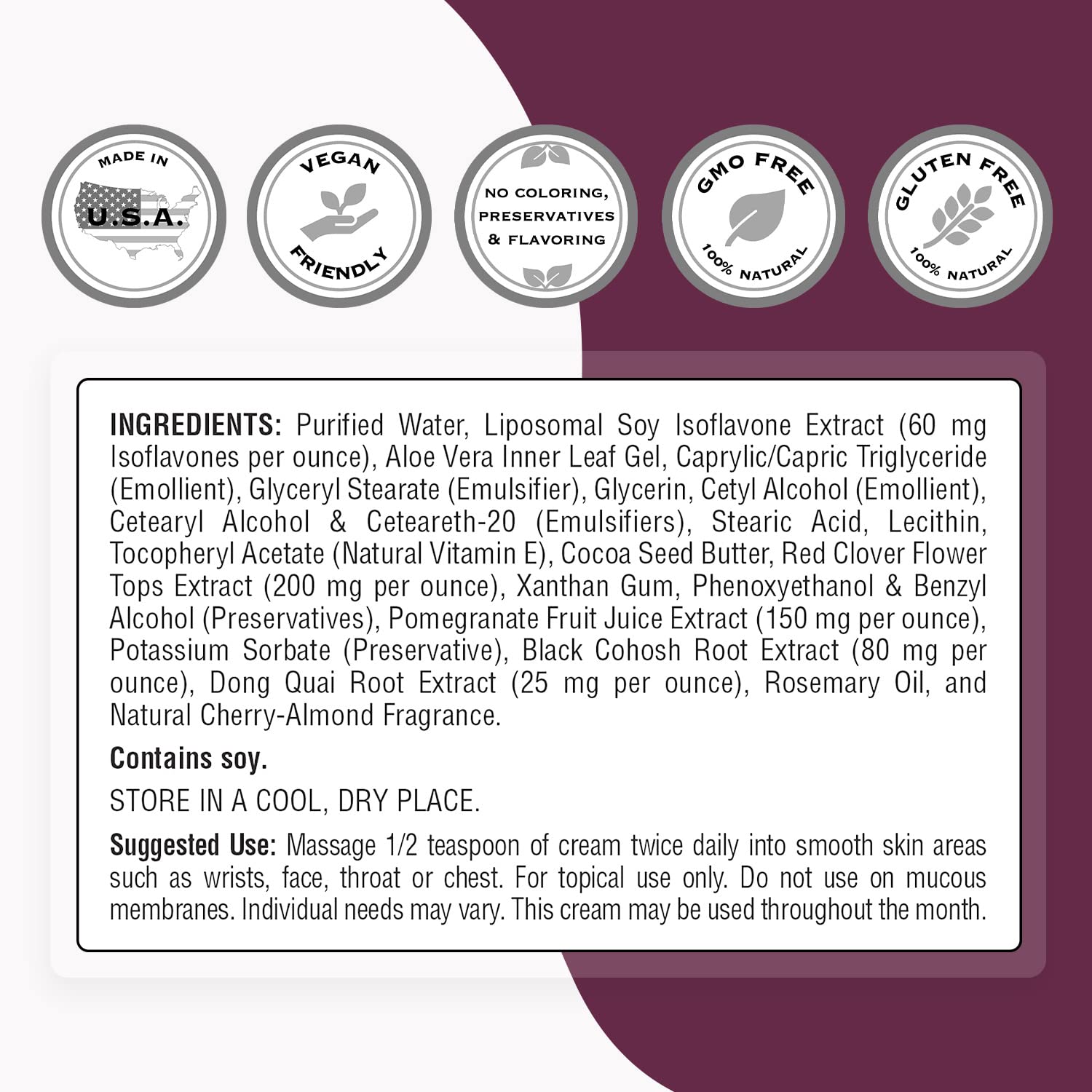 Supersmart - Phyto-Estrogen Cream - with Pomegranate Juice Extract Natural Source of Oestrone Supersmart