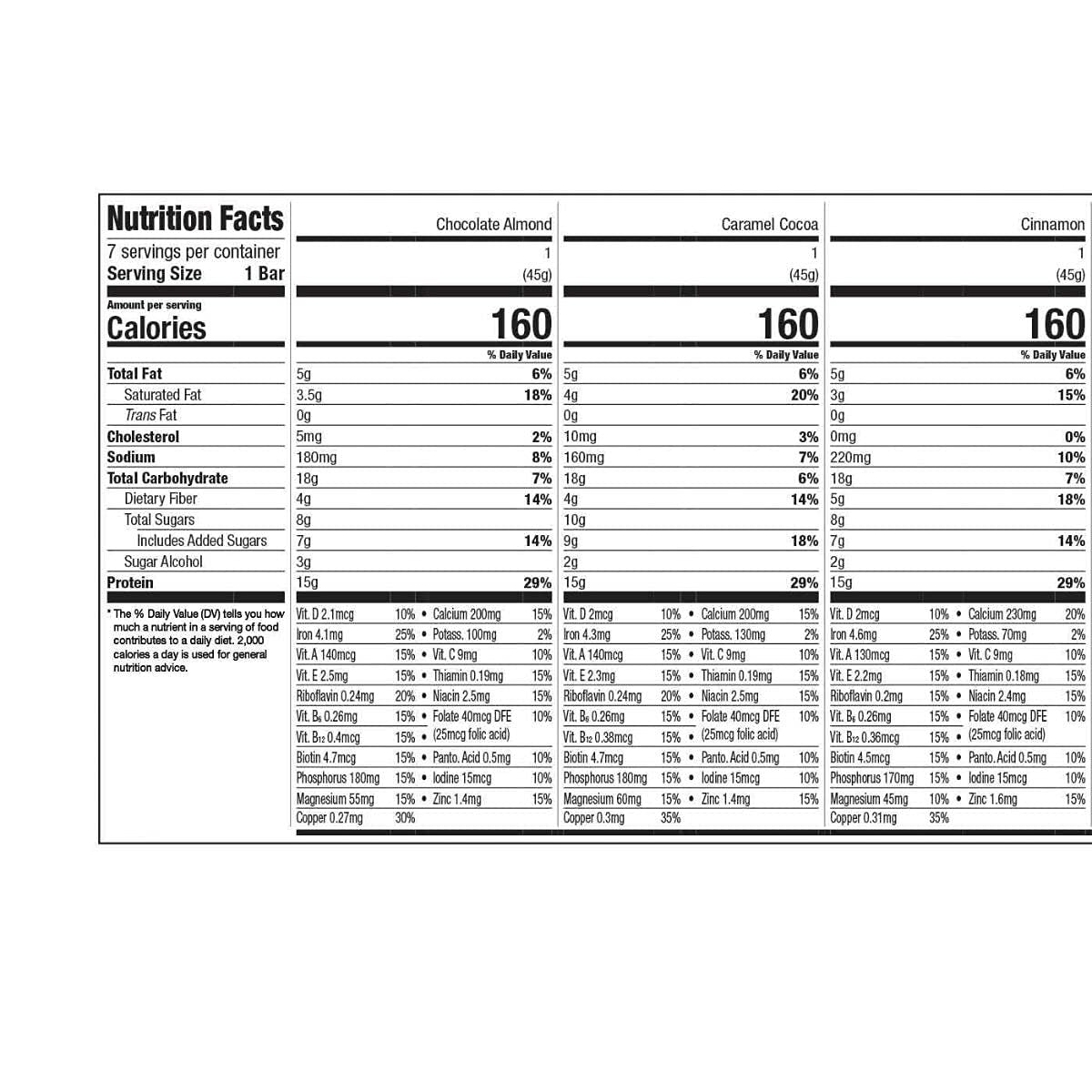 WonderSlim Meal Replacement Protein Bar, Variety Pack, 15g Protein, 20 Vitamins & Minerals WonderSlim
