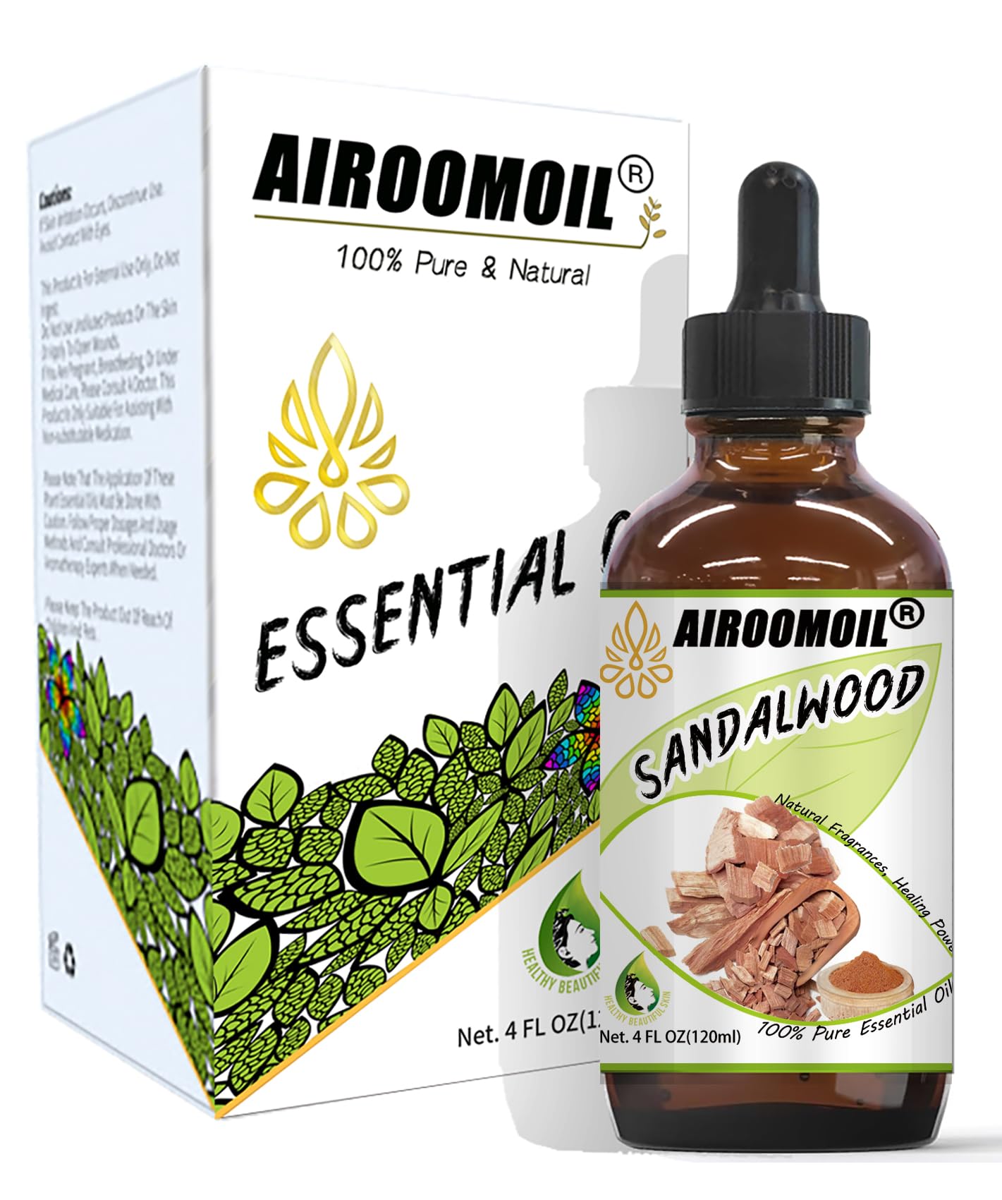 Sandalwood Essential Oil Woodsy Fragrance for Aromatherapy Diffuser Perfume Scents Oil airoomoil