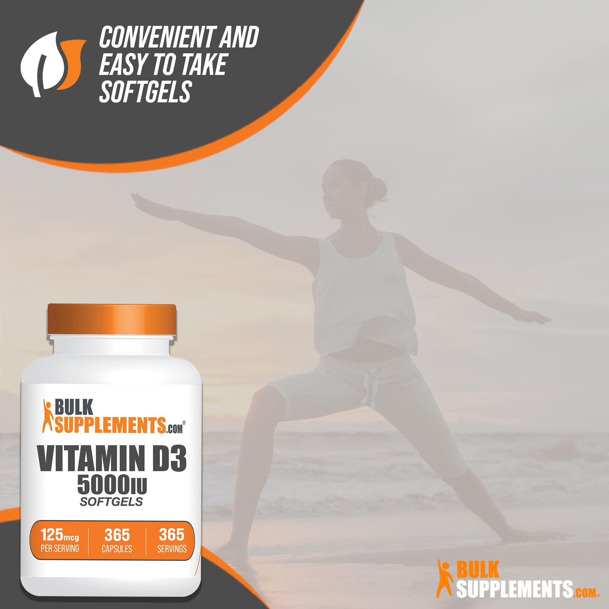 BULKSUPPLEMENTS.COM Vitamin D3 5000IU Softgels - Cholecalciferol, D3 Supplement BULKSUPPLEMENTS.COM