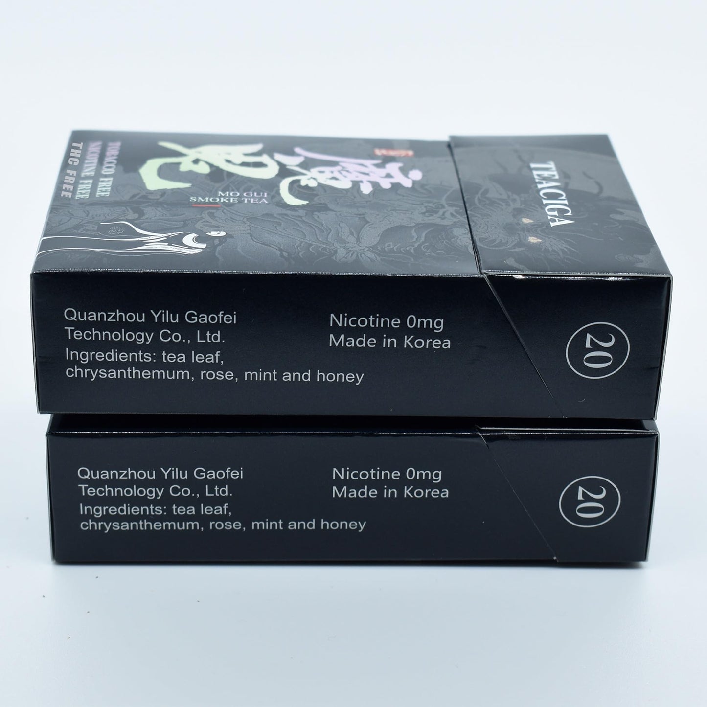 Honey and rose Herbal Cigarettes - Tobacco and Nicotine Free 2 Packs