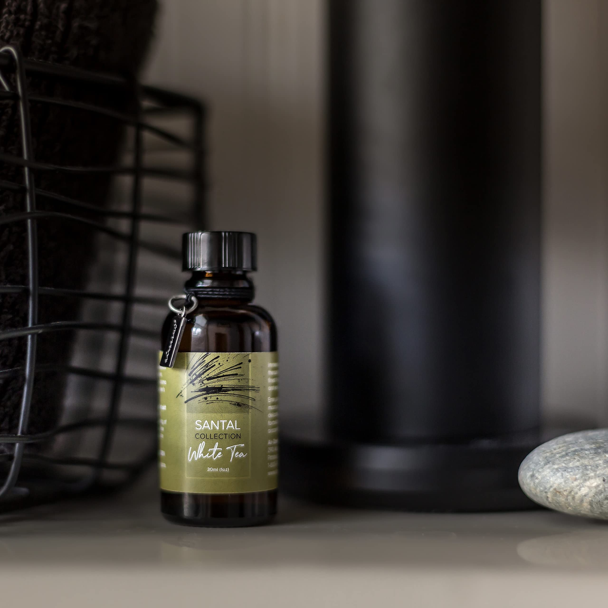 Santal White Tea Diffuser Oil - Air-Scent Aroma and Essential Oil Blend for Aromatherapy Diffusers - 30 Milliliter Air-Scent