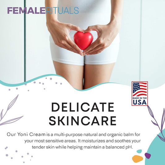 FEMALE RITUALS Vulva Moisturizing Cream - Vulva Care Balm - Clinically Tested Vaginal Moisturizer