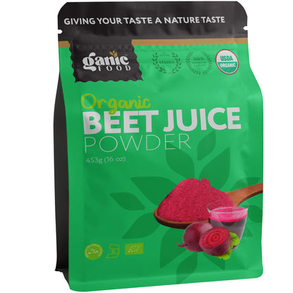 Ganic Food Organic Beet Root Juice Powder, 16 Ounces