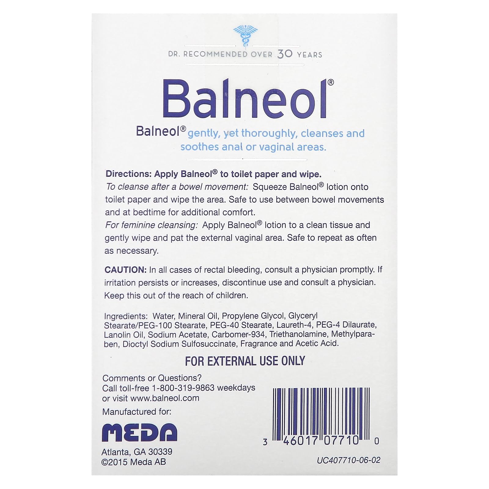 Balneol Hygienic Cleansing Lotion Packets, 20 Count Balneol