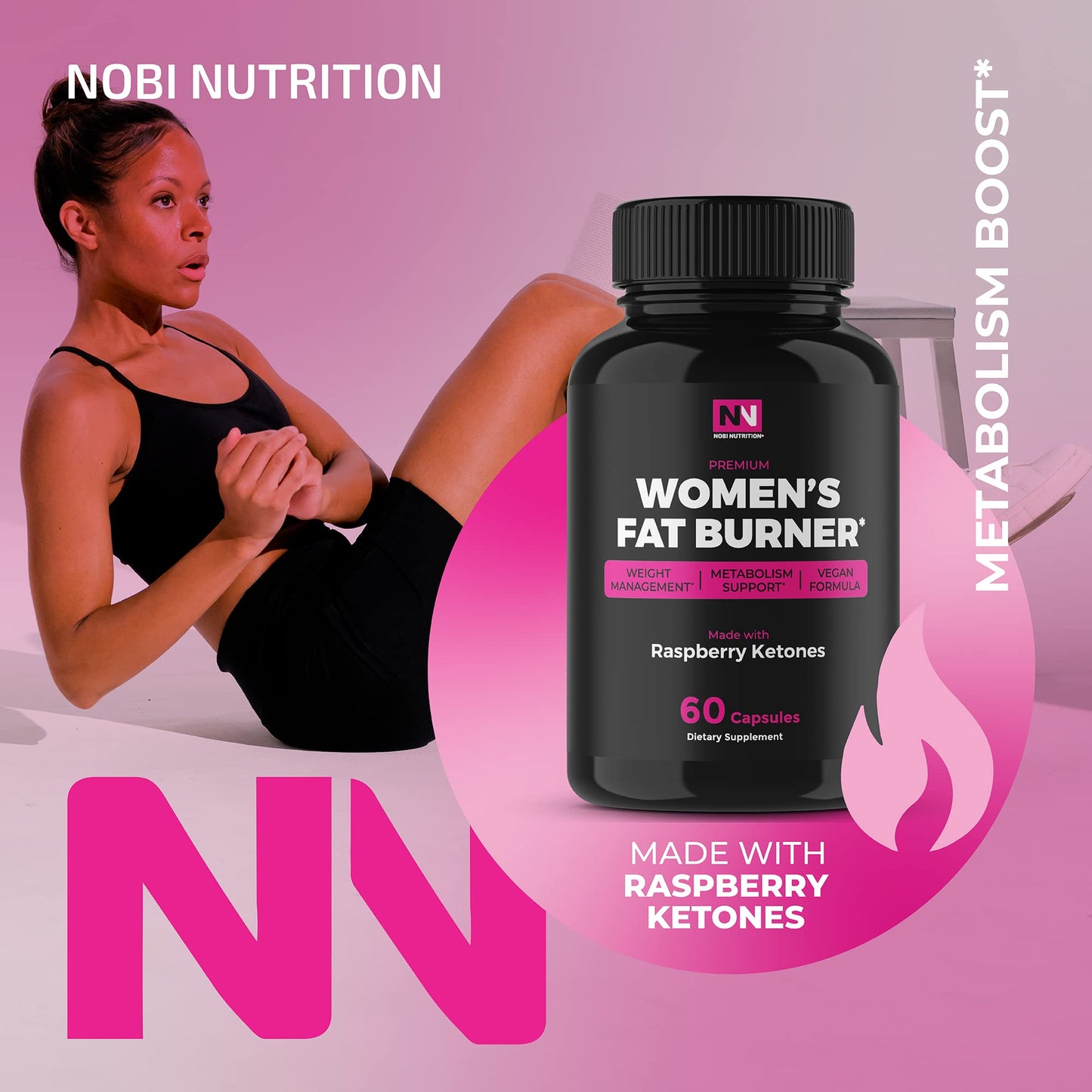 Fat Burner For Women | Metabolism Booster & Weight Loss Support Supplement