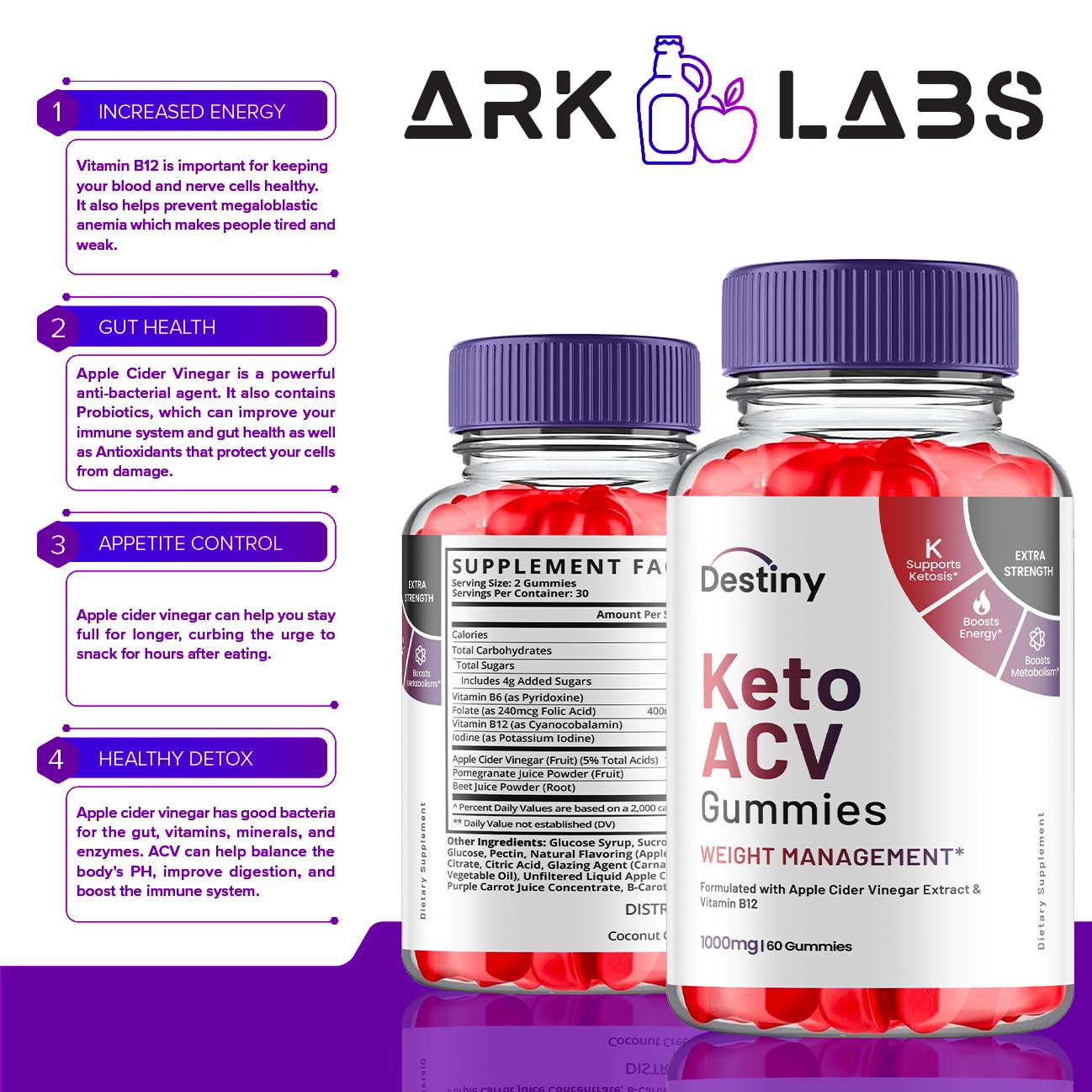 Destiny Keto ACV Gummies, Destiny Keto ACV Gummies Advanced 1000MG - Destiny Keto Ark Labs