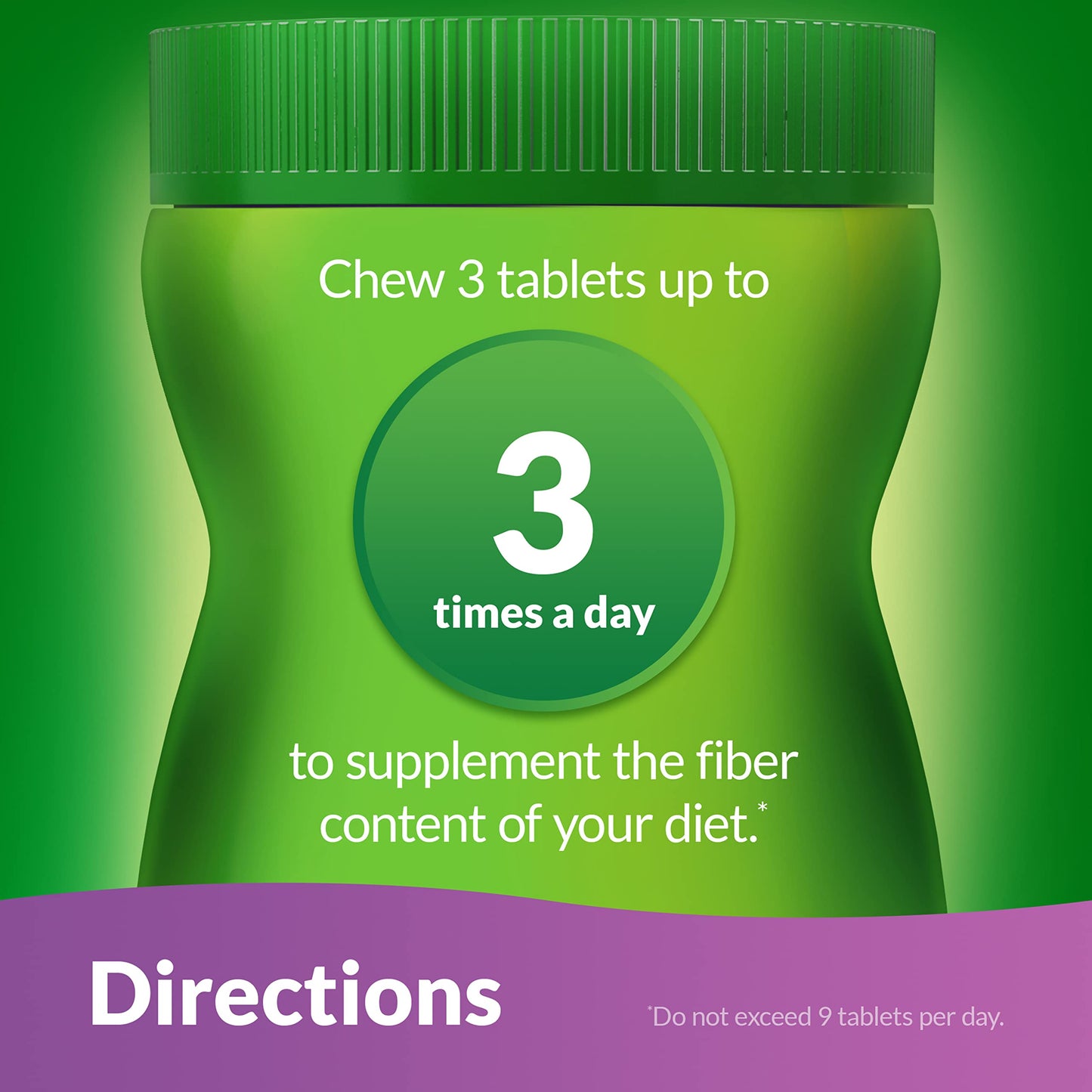 Benefiber Chewable Prebiotic Fiber Supplement Tablets for Digestive Health, Assorted Fruit Flavors