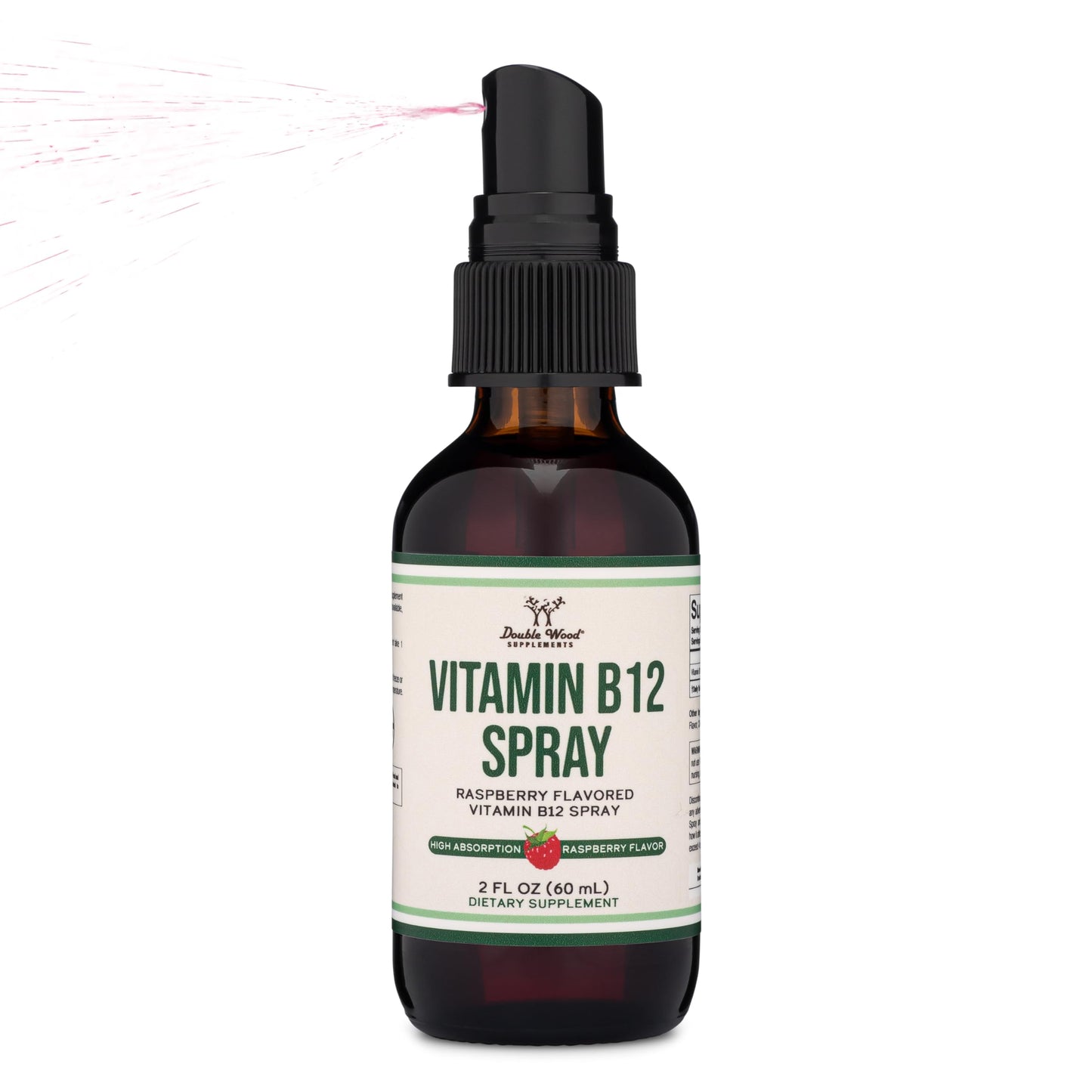 Vitamin B12 Sublingual Spray (2 Spray Dose of Vitamin 12 1000mcg, 3 Spray Serving Size