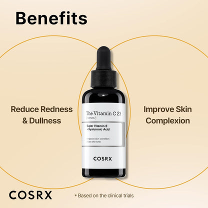 COSRX Pure Vitamin C Serum with Vitamin E & Hyaluronic Acid, Brightening