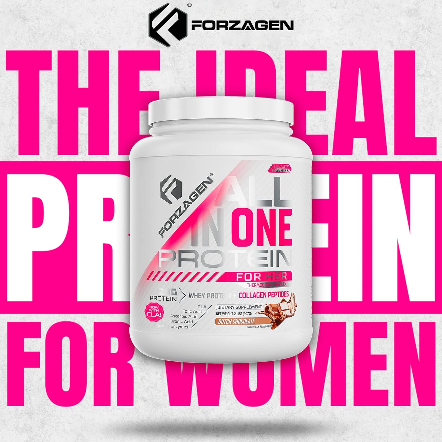 Forzagen Protein Powder for Women - Protein Shake With Collagen Powder for Women