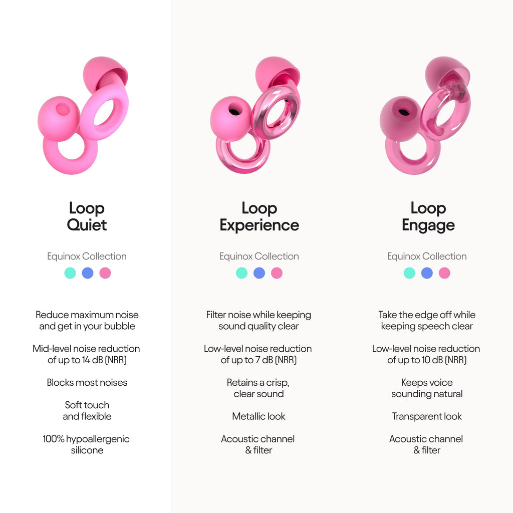 Loop Quiet Equinox Earplugs – Reusable Noise-Reducing Earplugs | Colourful Hearing
