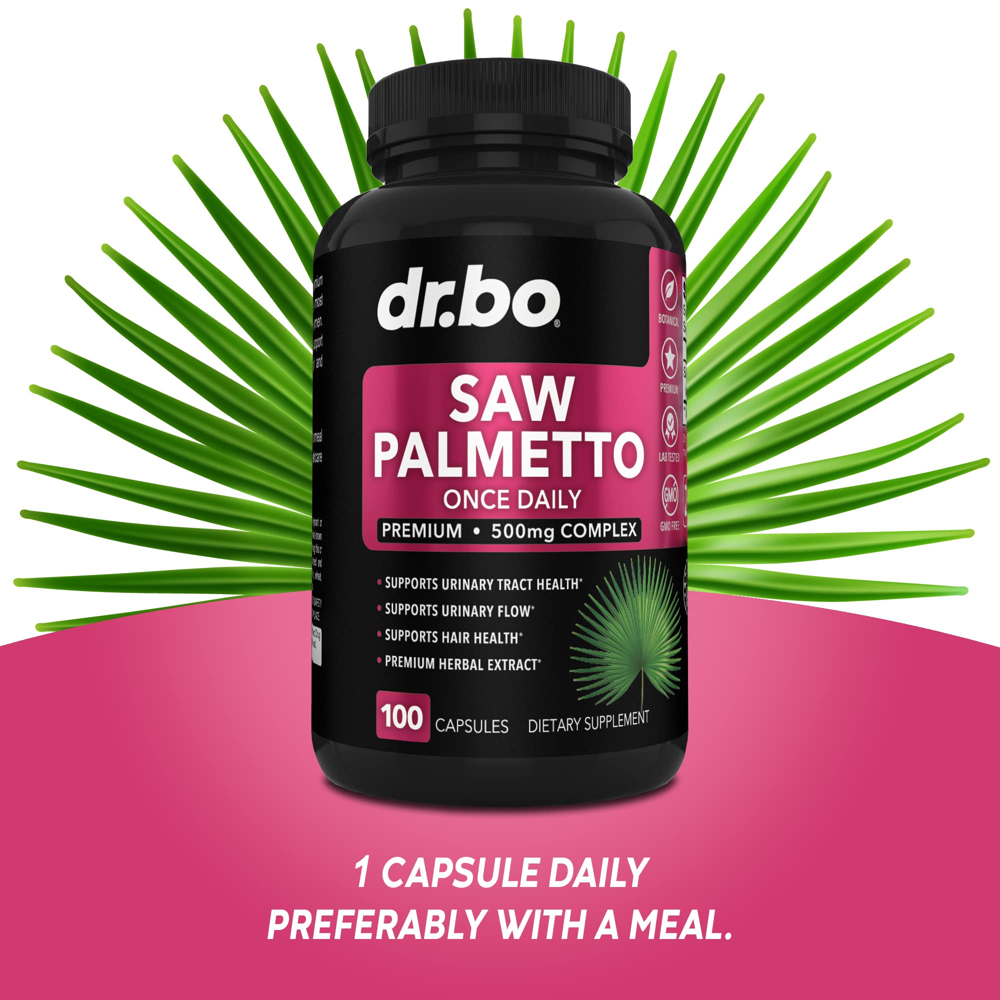 Saw Palmetto for Women Hair Loss - DHT Blocker for Women Hair Growth Plus Bladder DR. BO